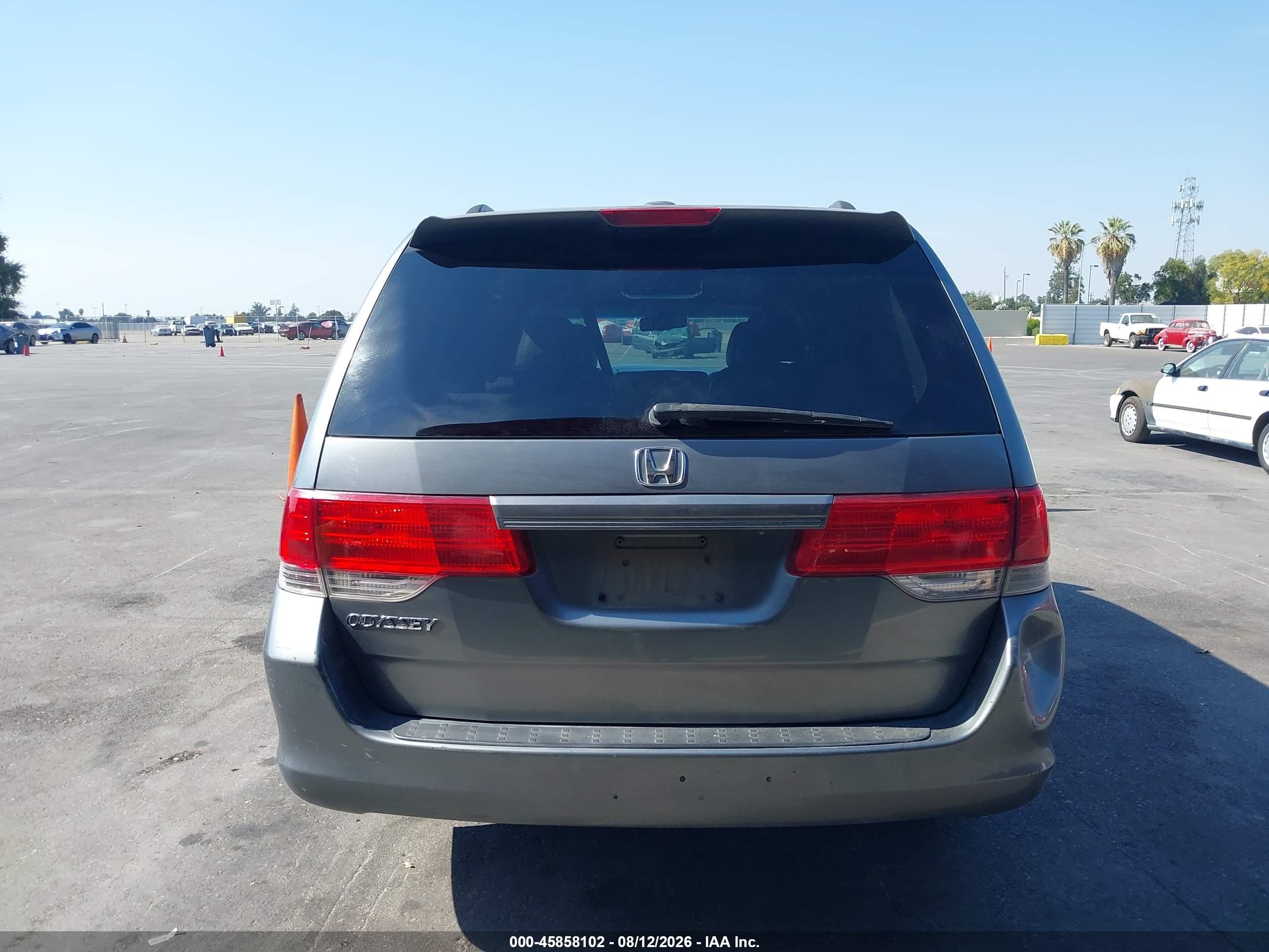 2009 Honda Odyssey Ex-l Gray vin: 5FNRL38649B403387
