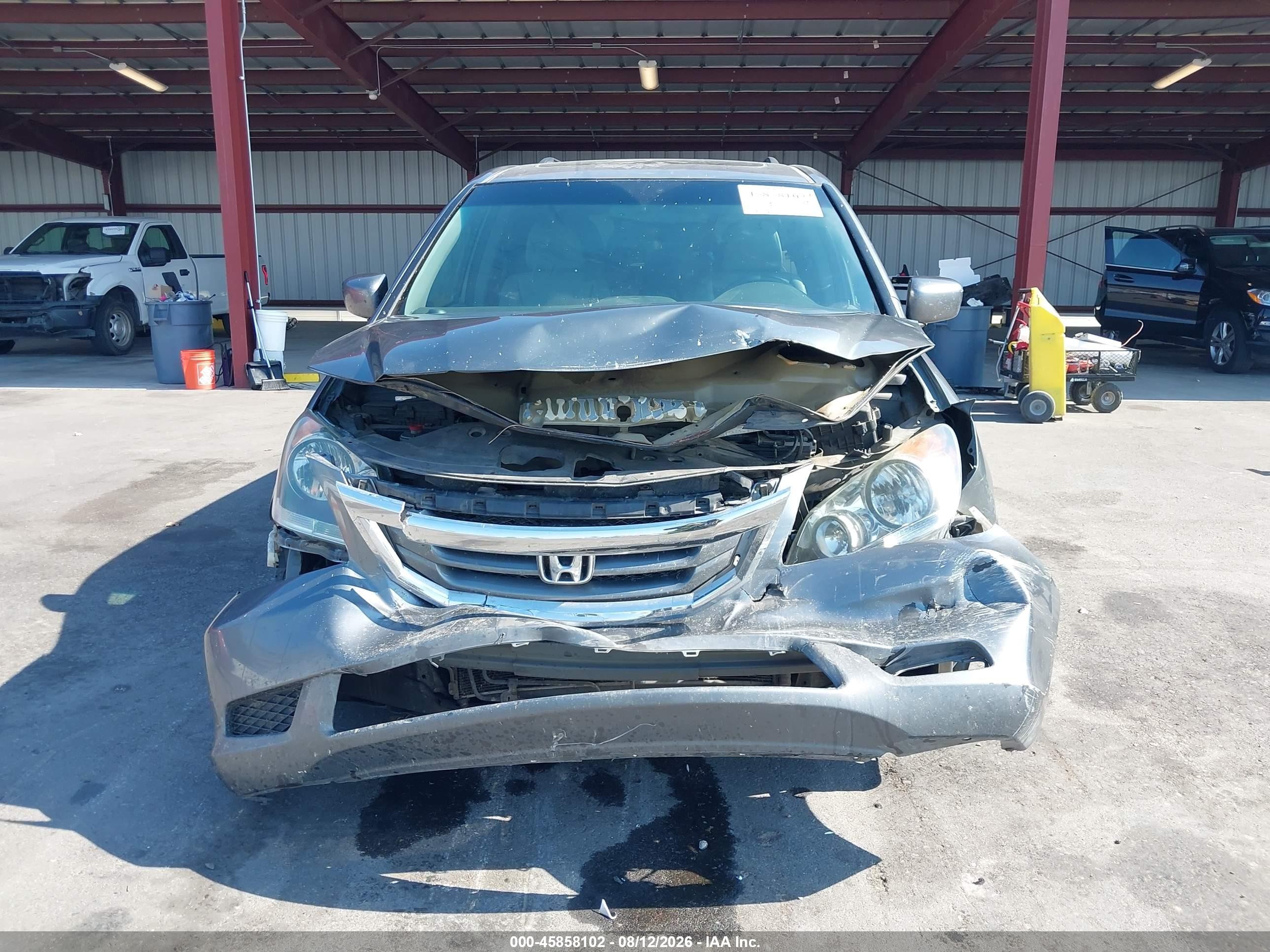 2009 Honda Odyssey Ex-l Gray vin: 5FNRL38649B403387