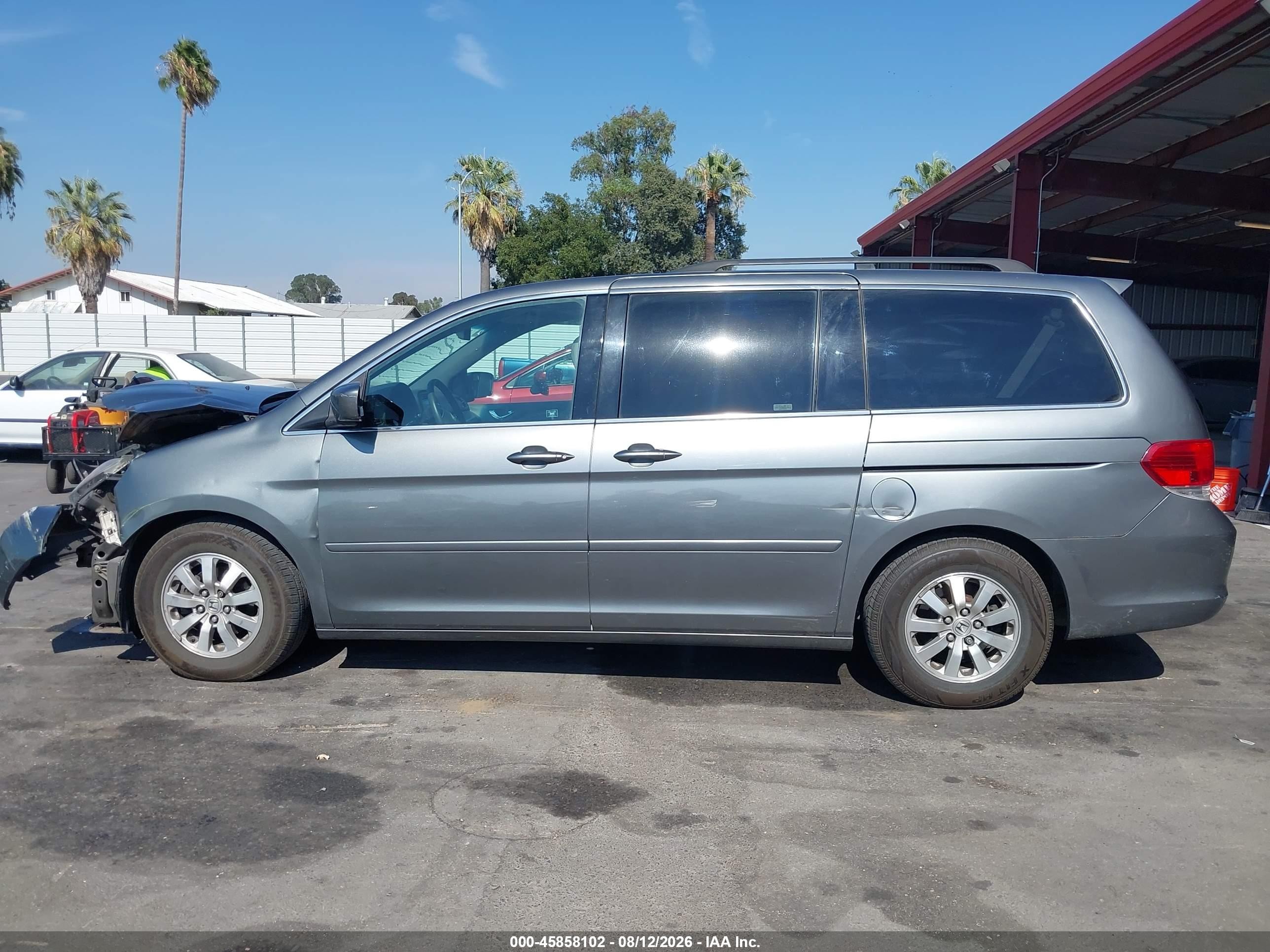 2009 Honda Odyssey Ex-l Gray vin: 5FNRL38649B403387