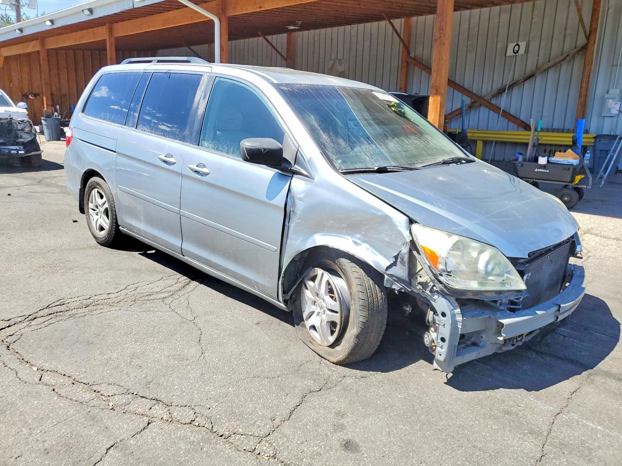 2006 Honda Odyssey Exl Silver vin: 5FNRL38656B064621