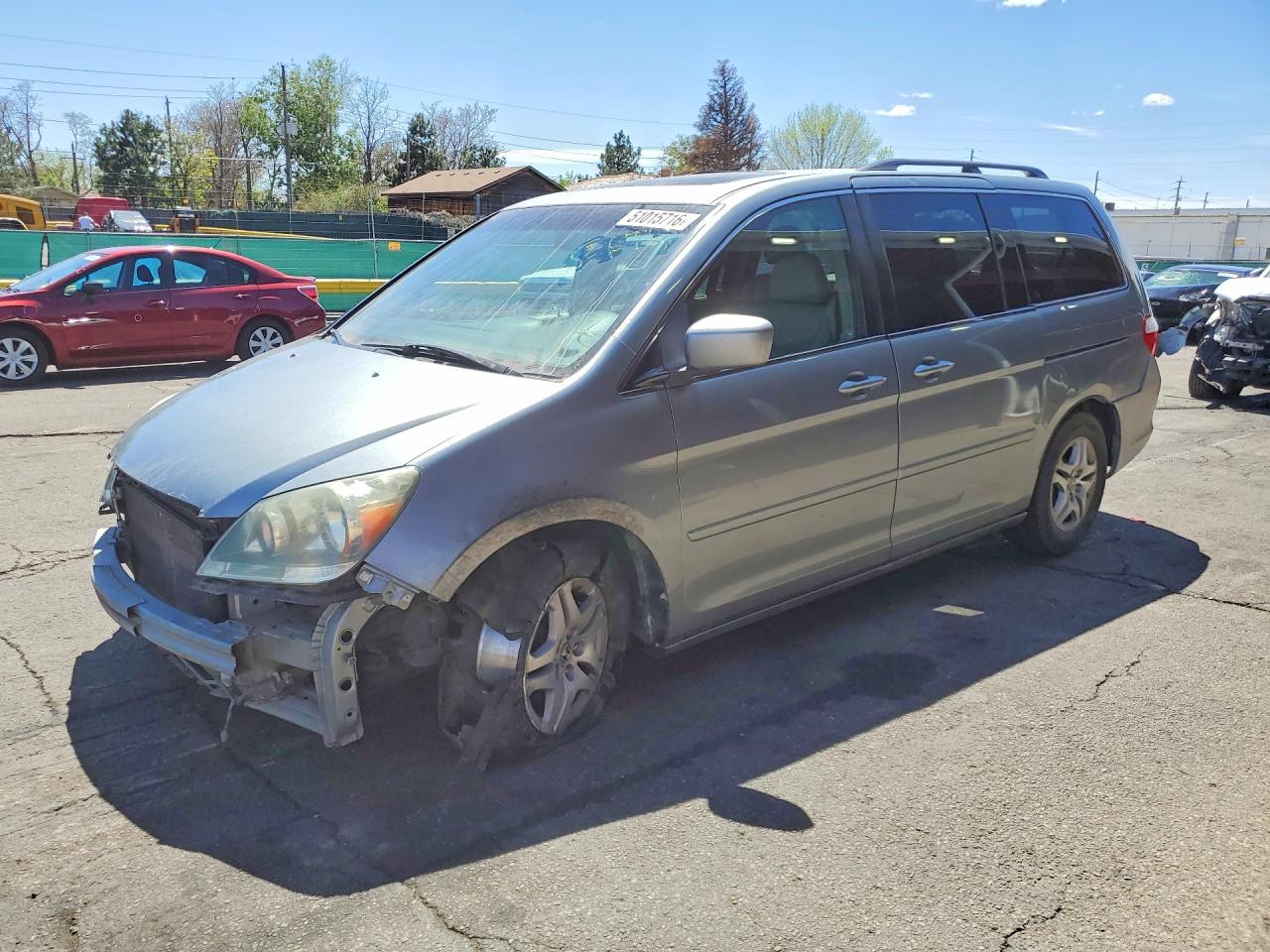 2006 Honda Odyssey Exl Silver vin: 5FNRL38656B064621