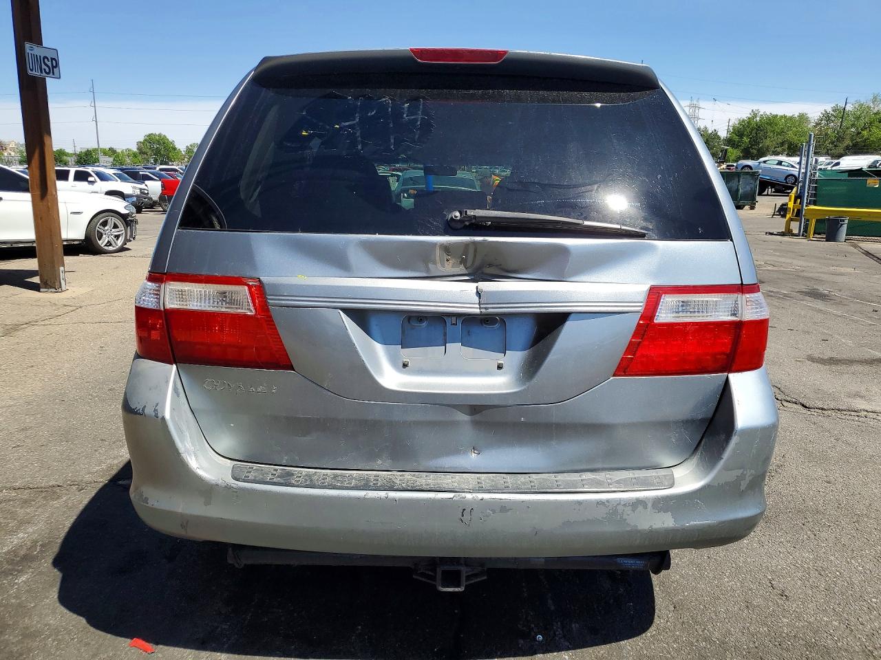 2006 Honda Odyssey Exl Silver vin: 5FNRL38656B064621
