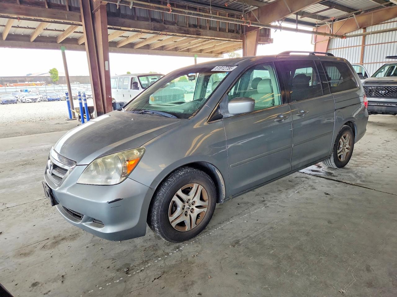2006 Honda Odyssey Gray vin: 5FNRL38656B117947