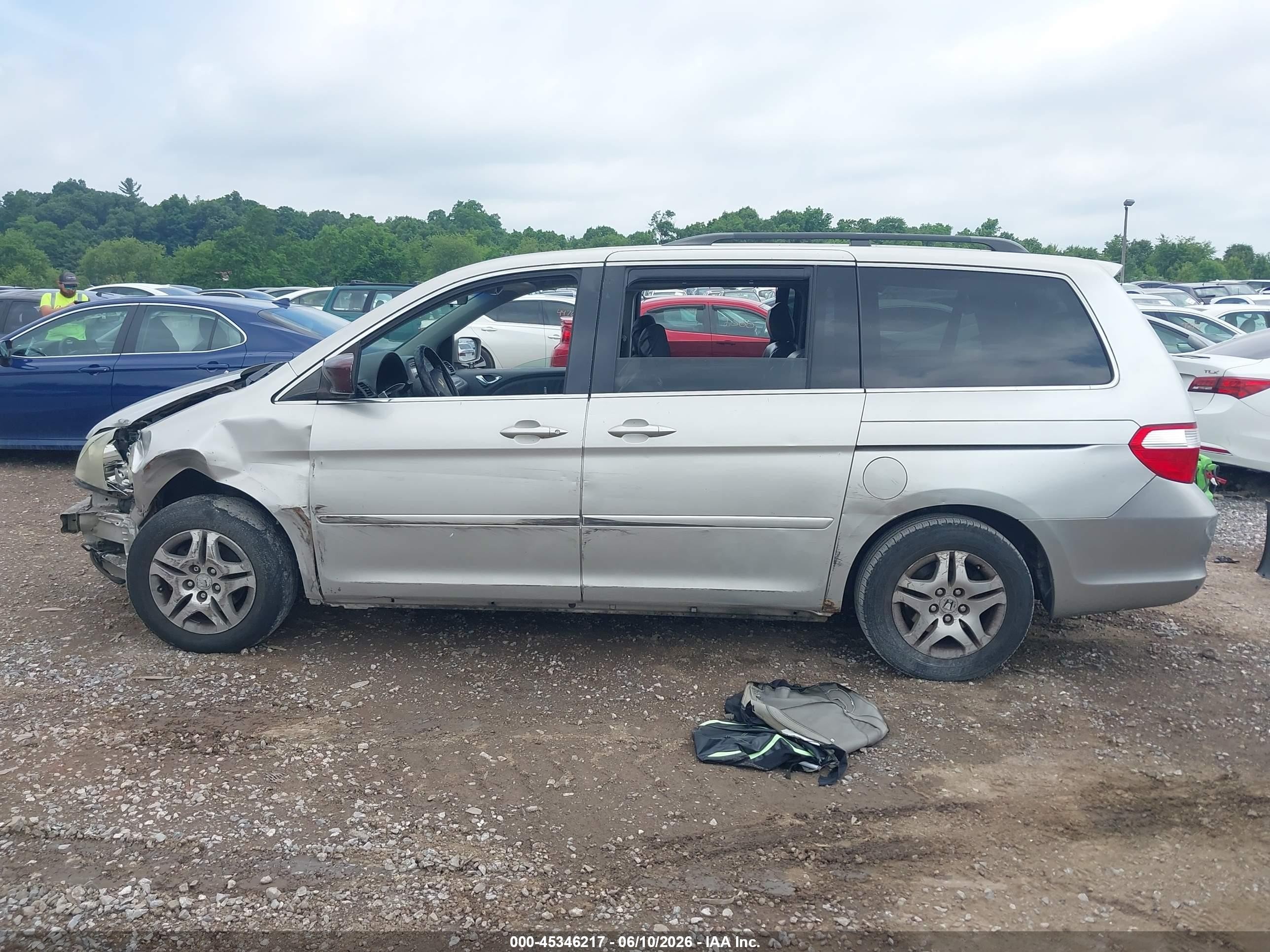2006 Honda Odyssey Ex-l Gray vin: 5FNRL38656B438631