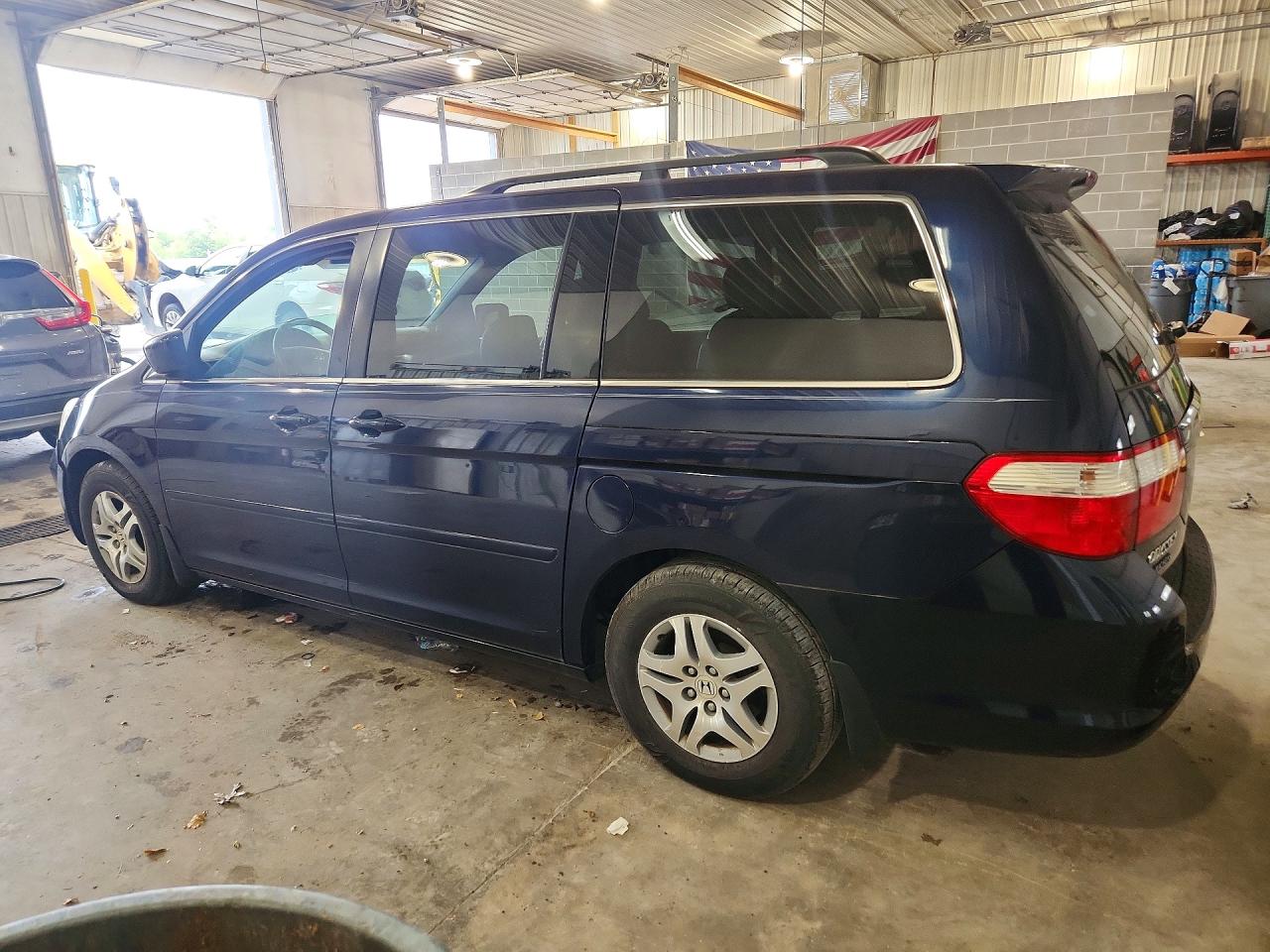 2007 Honda Odyssey Exl Blue vin: 5FNRL38657B005182