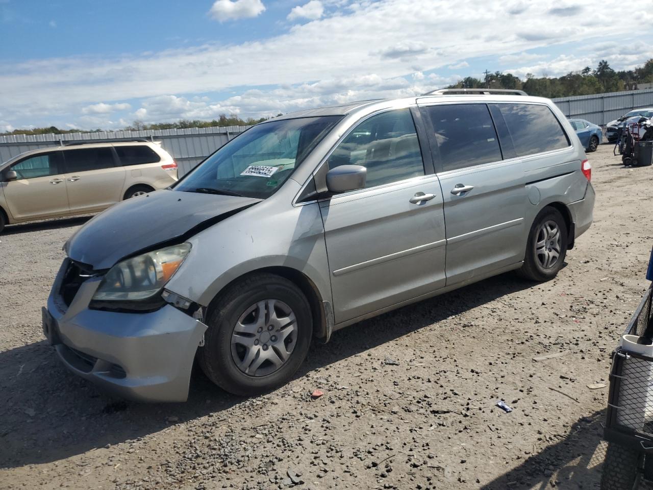 2007 Honda Odyssey Exl Silver vin: 5FNRL38657B036853