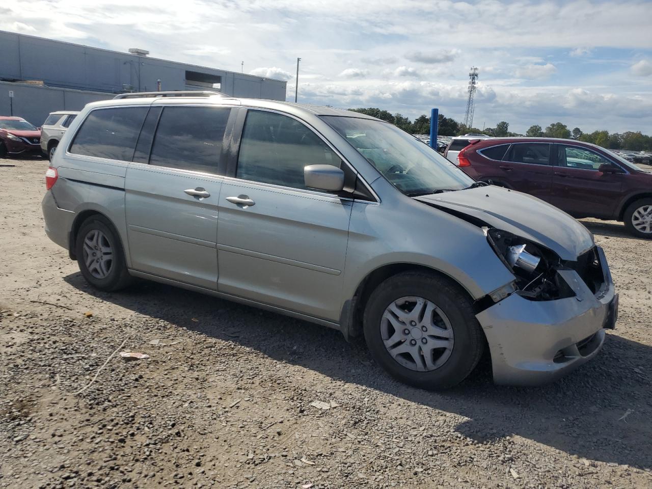 2007 Honda Odyssey Exl Silver vin: 5FNRL38657B036853