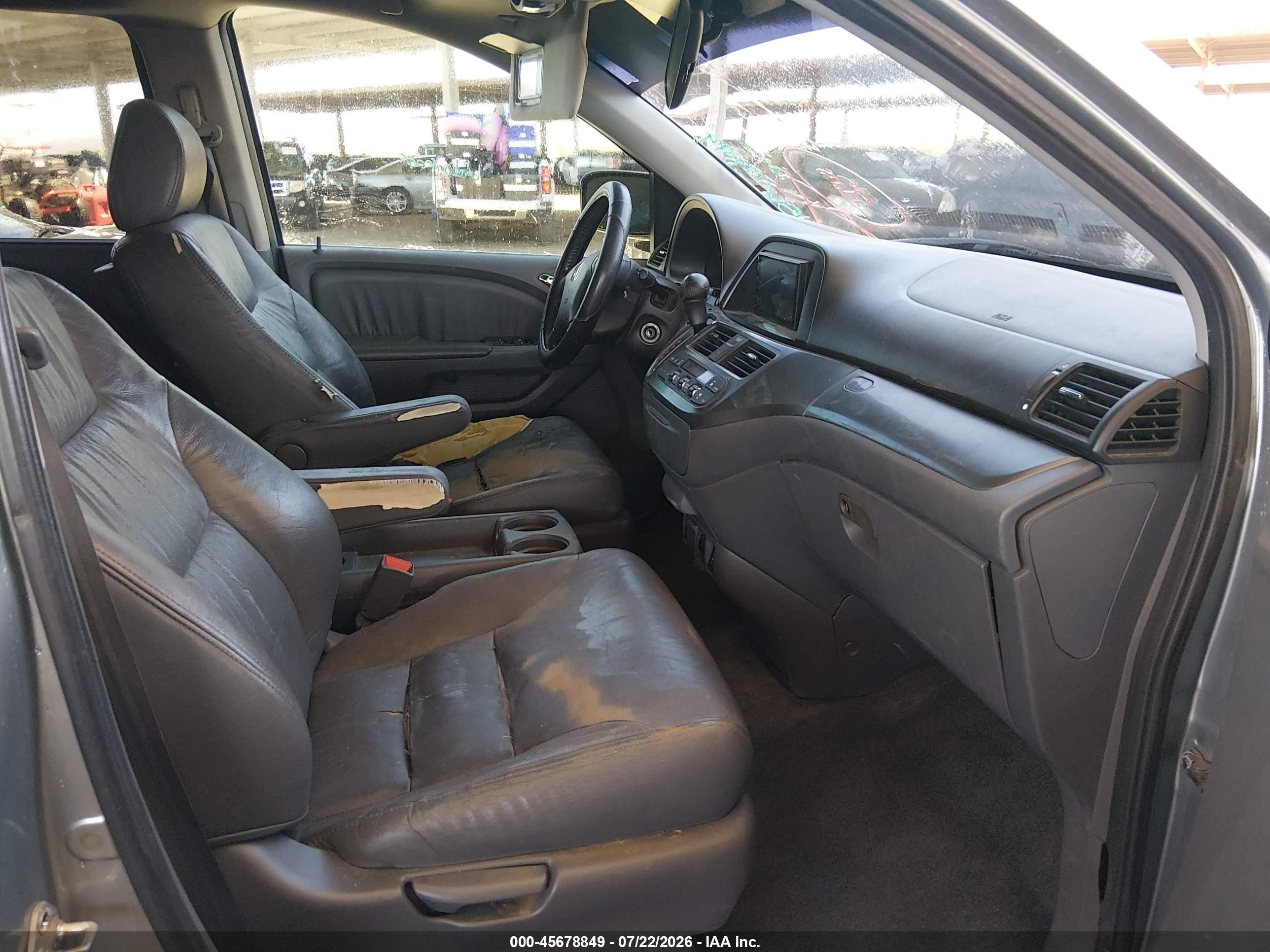 2007 Honda Odyssey Ex-l Gray vin: 5FNRL38657B089990