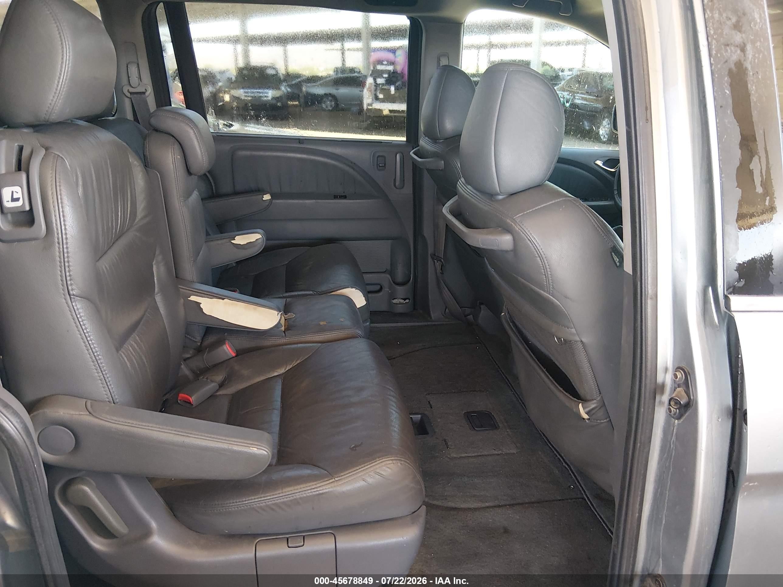 2007 Honda Odyssey Ex-l Gray vin: 5FNRL38657B089990