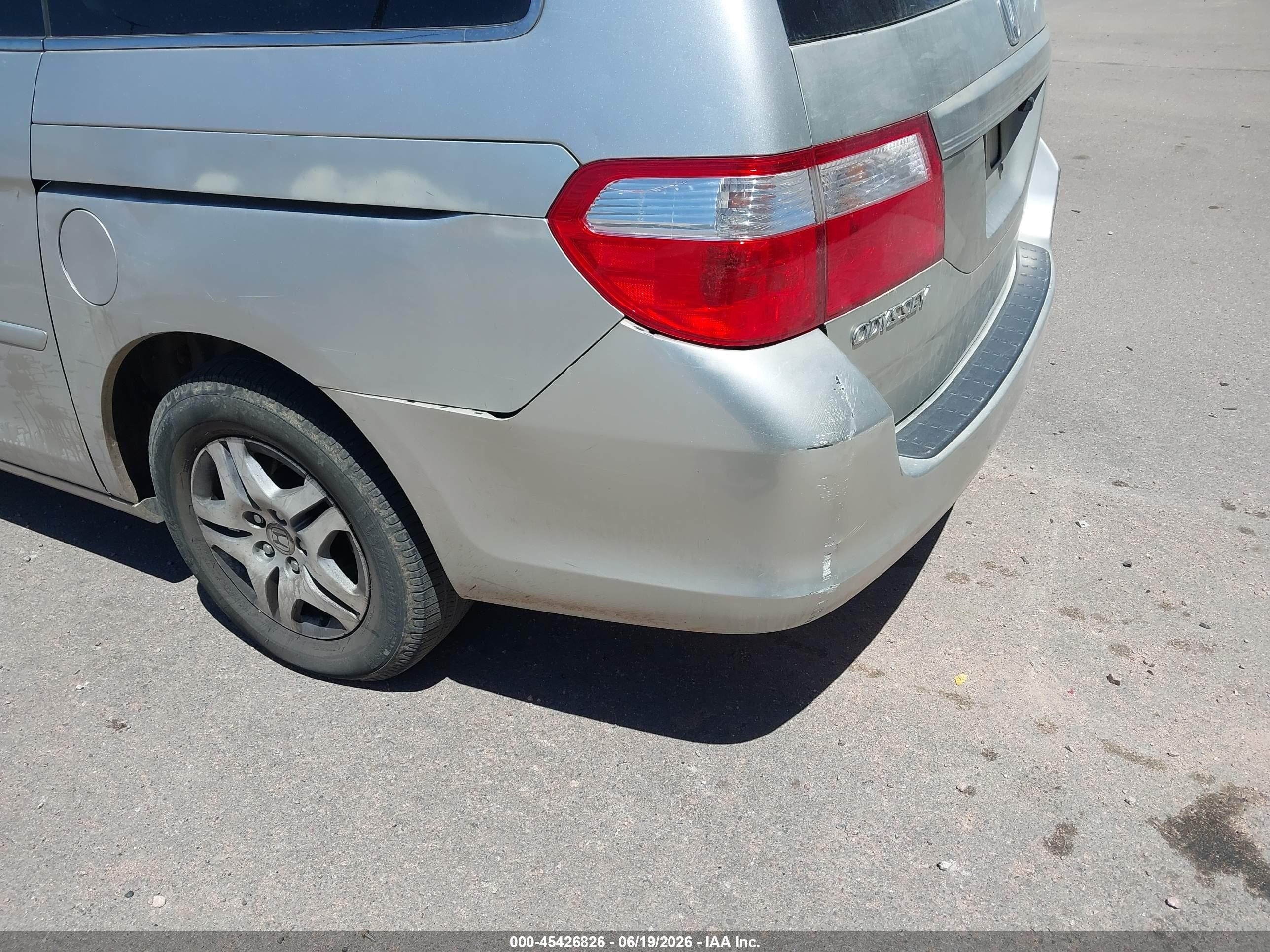 2007 Honda Odyssey Ex-l Silver vin: 5FNRL38657B424150