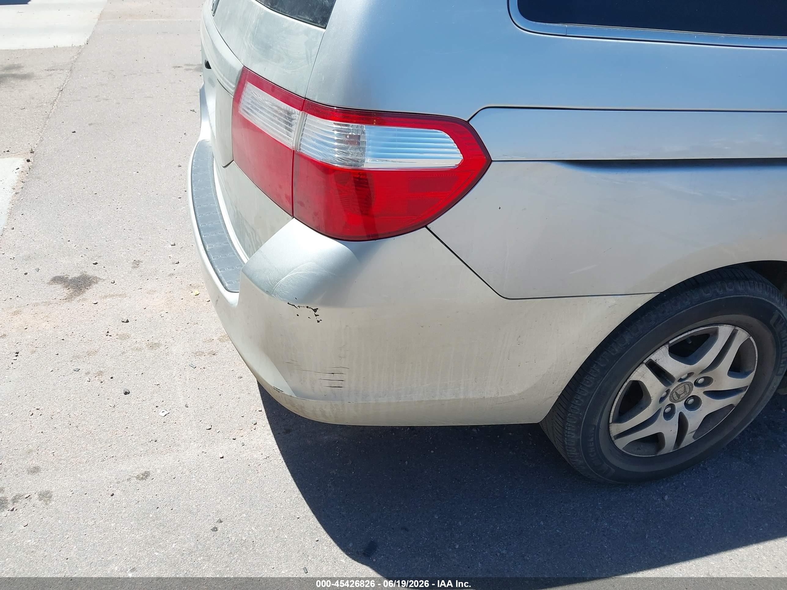 2007 Honda Odyssey Ex-l Silver vin: 5FNRL38657B424150