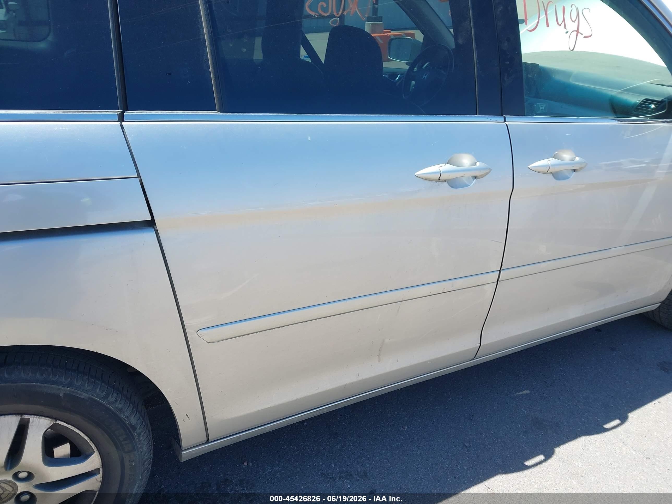 2007 Honda Odyssey Ex-l Silver vin: 5FNRL38657B424150