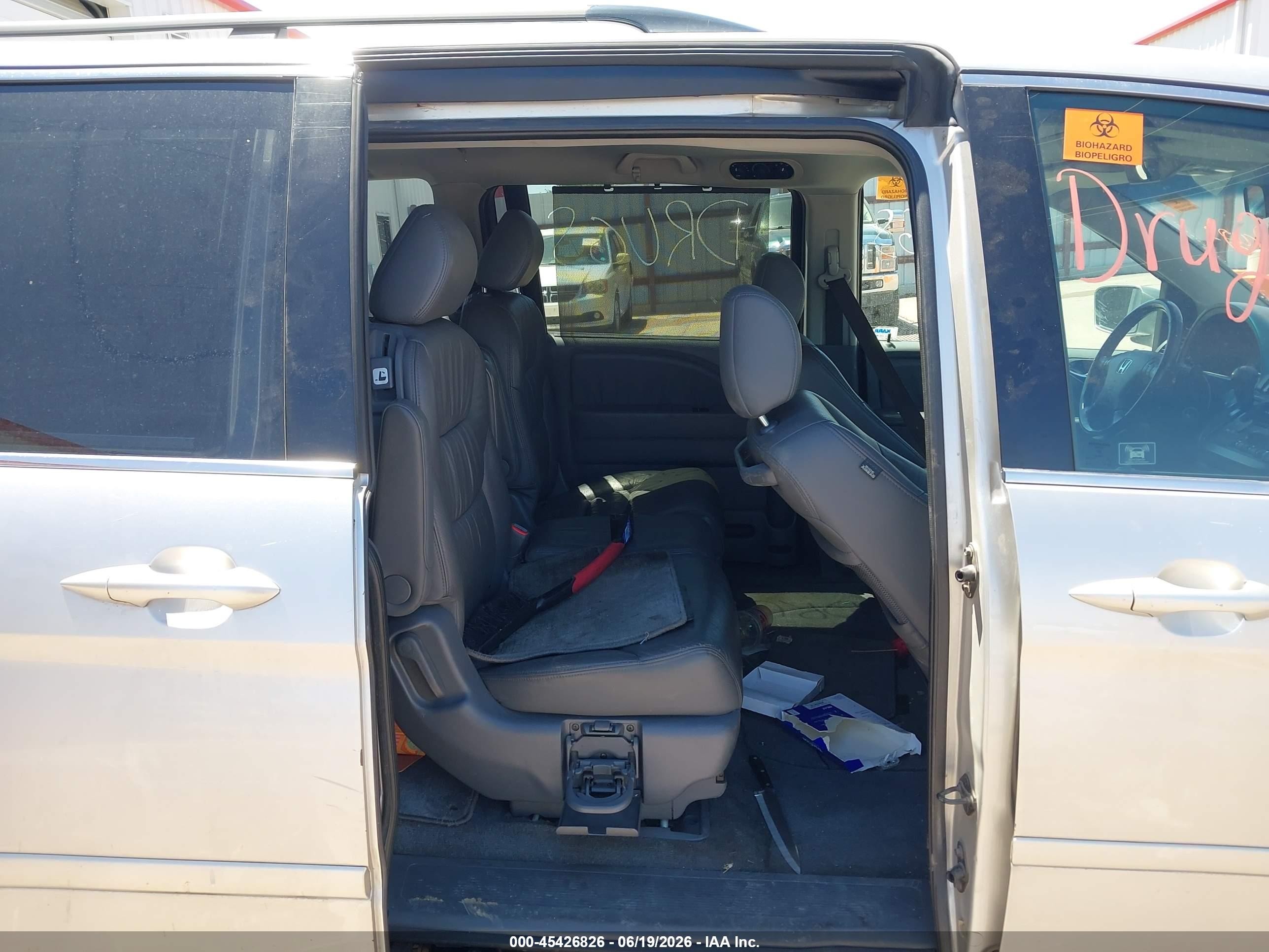 2007 Honda Odyssey Ex-l Silver vin: 5FNRL38657B424150