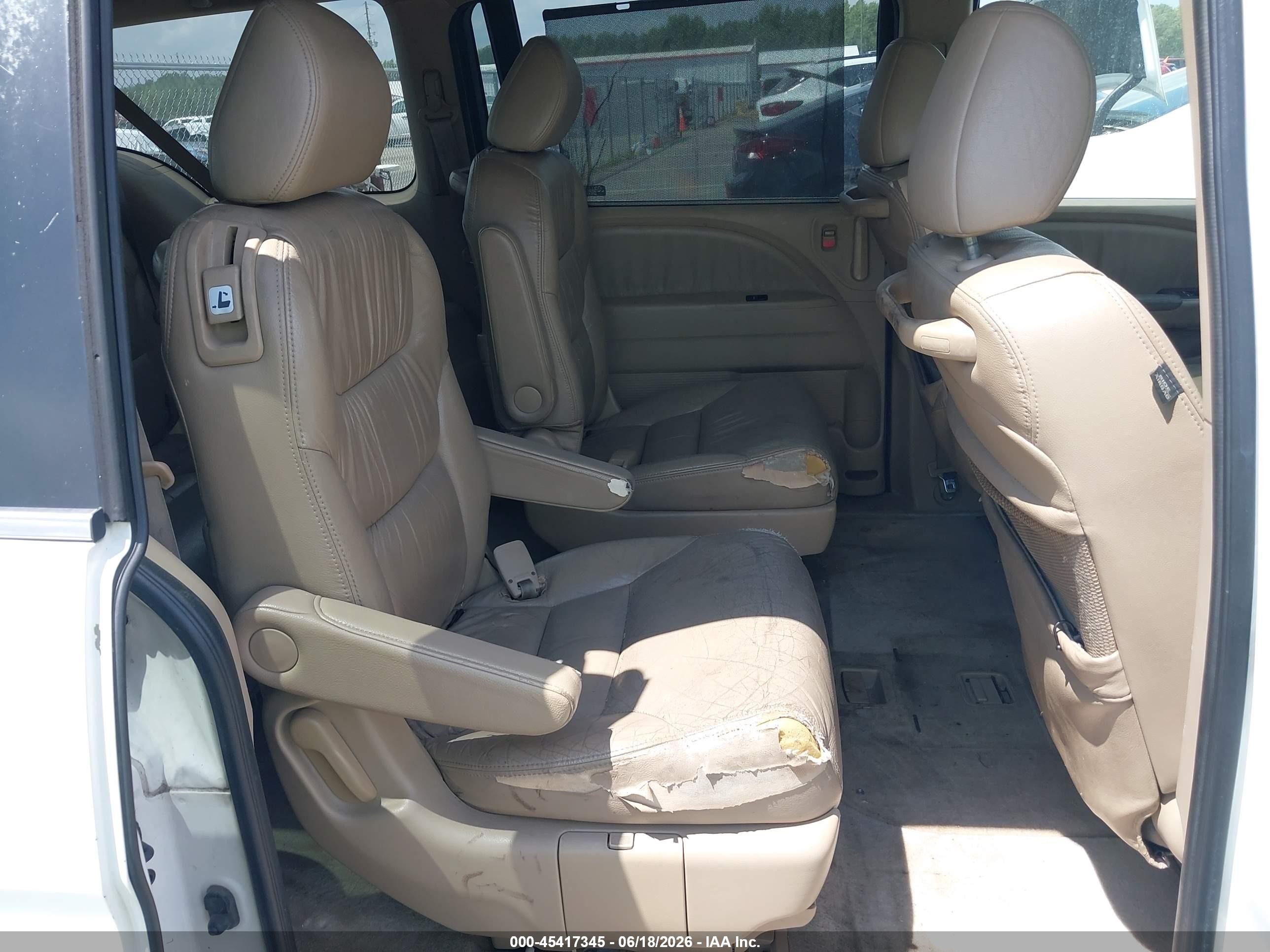 2007 Honda Odyssey Ex-l Белый vin: 5FNRL38657B426576