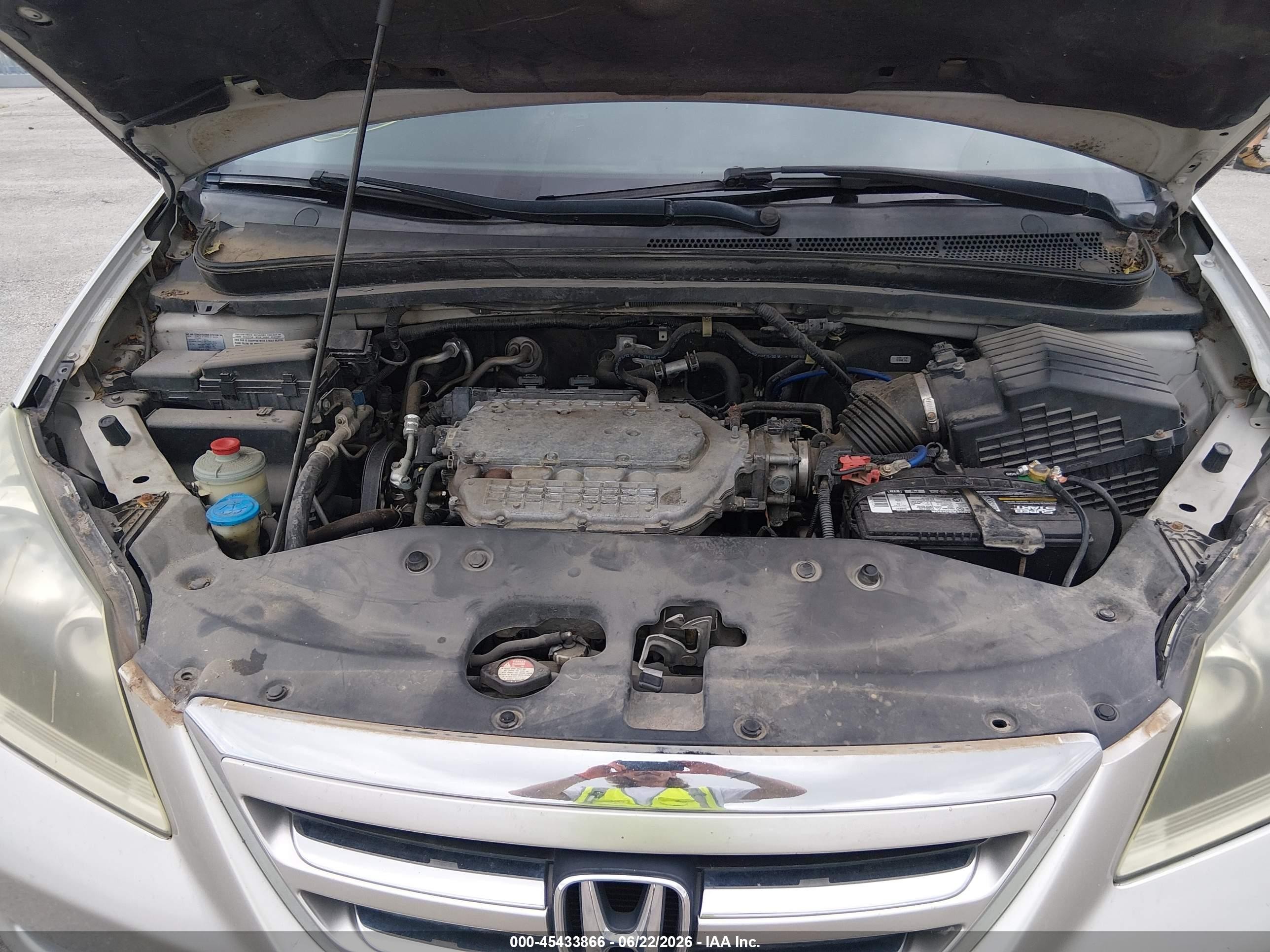 2007 Honda Odyssey Ex-l Silver vin: 5FNRL38657B444141