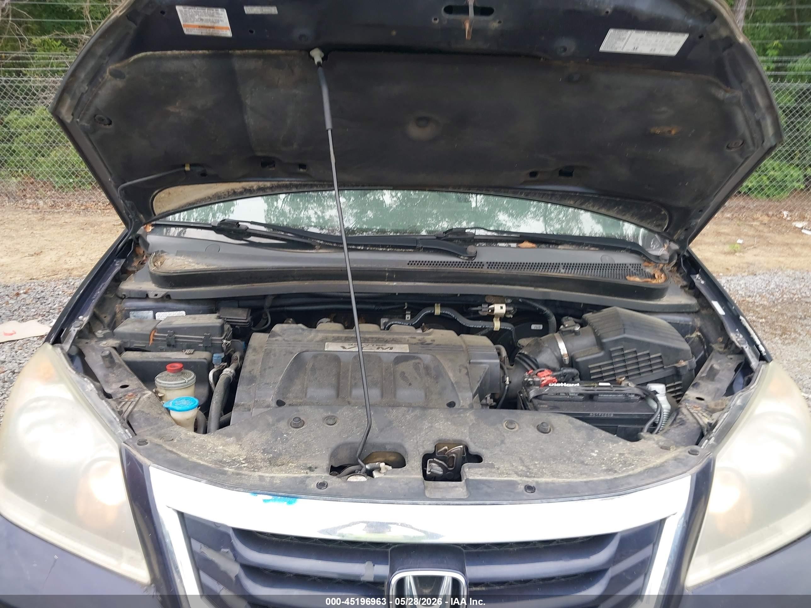 2008 Honda Odyssey Ex-l Blue vin: 5FNRL38658B054190