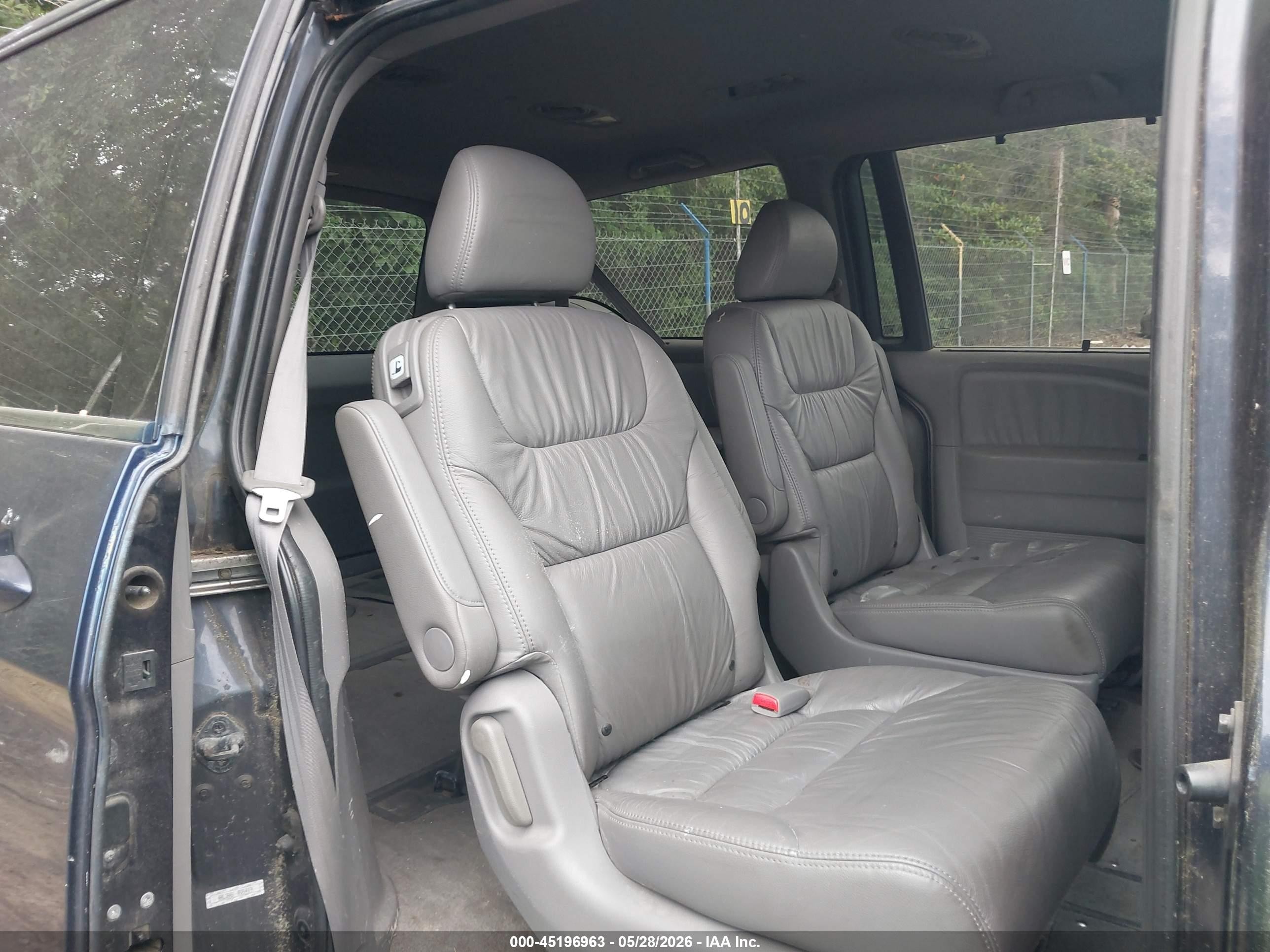 2008 Honda Odyssey Ex-l Blue vin: 5FNRL38658B054190