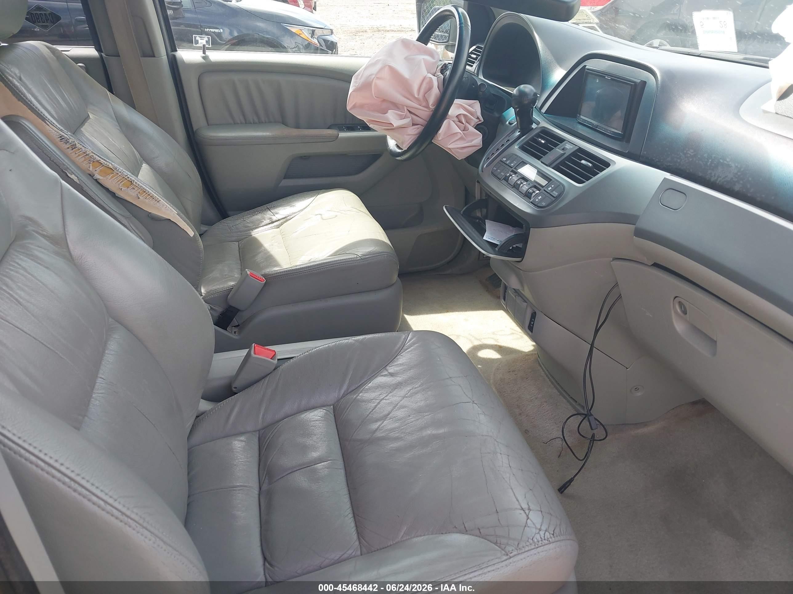 2008 Honda Odyssey Ex-l Gray vin: 5FNRL38658B409813
