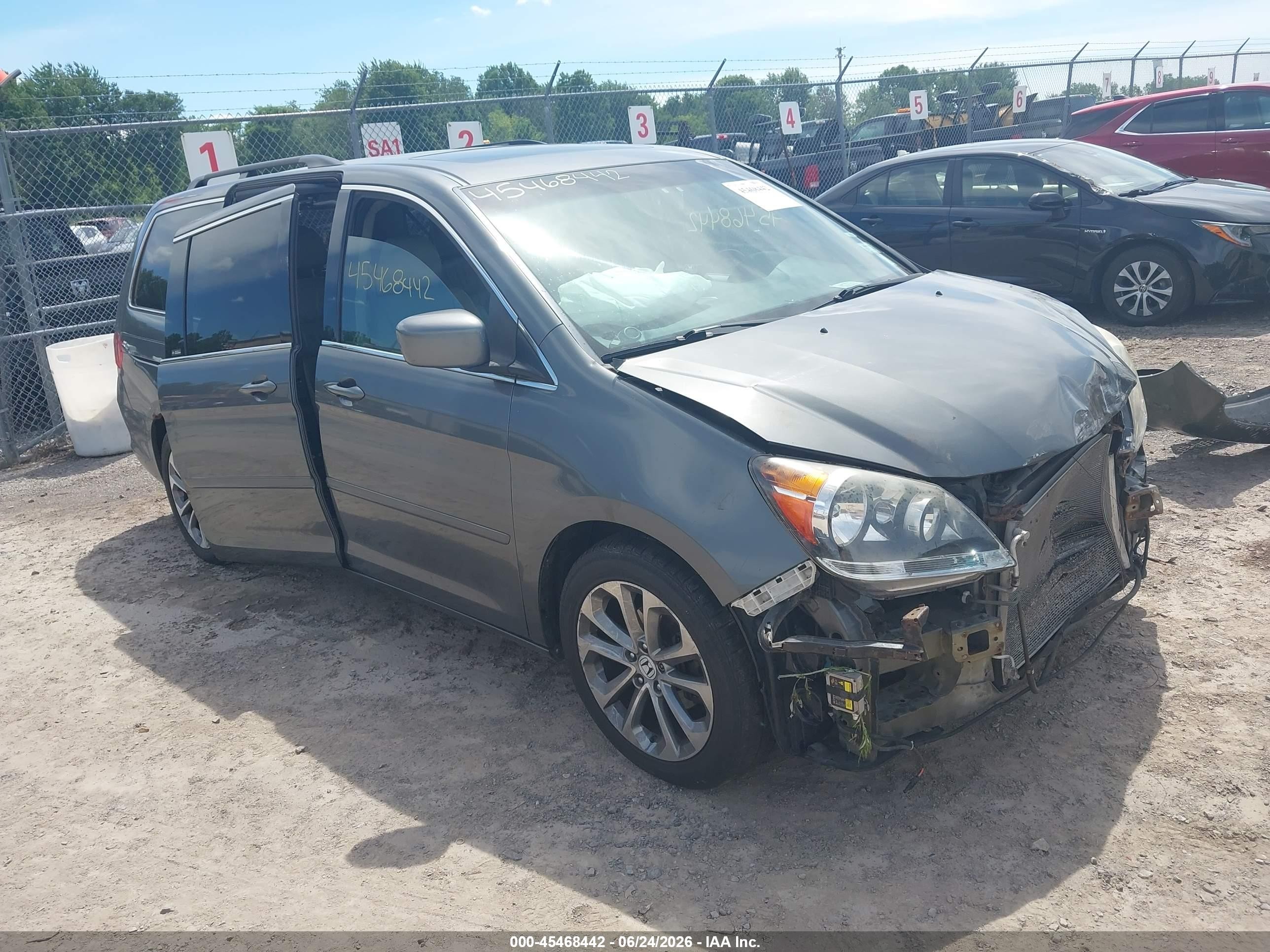 2008 Honda Odyssey Ex-l Gray vin: 5FNRL38658B409813