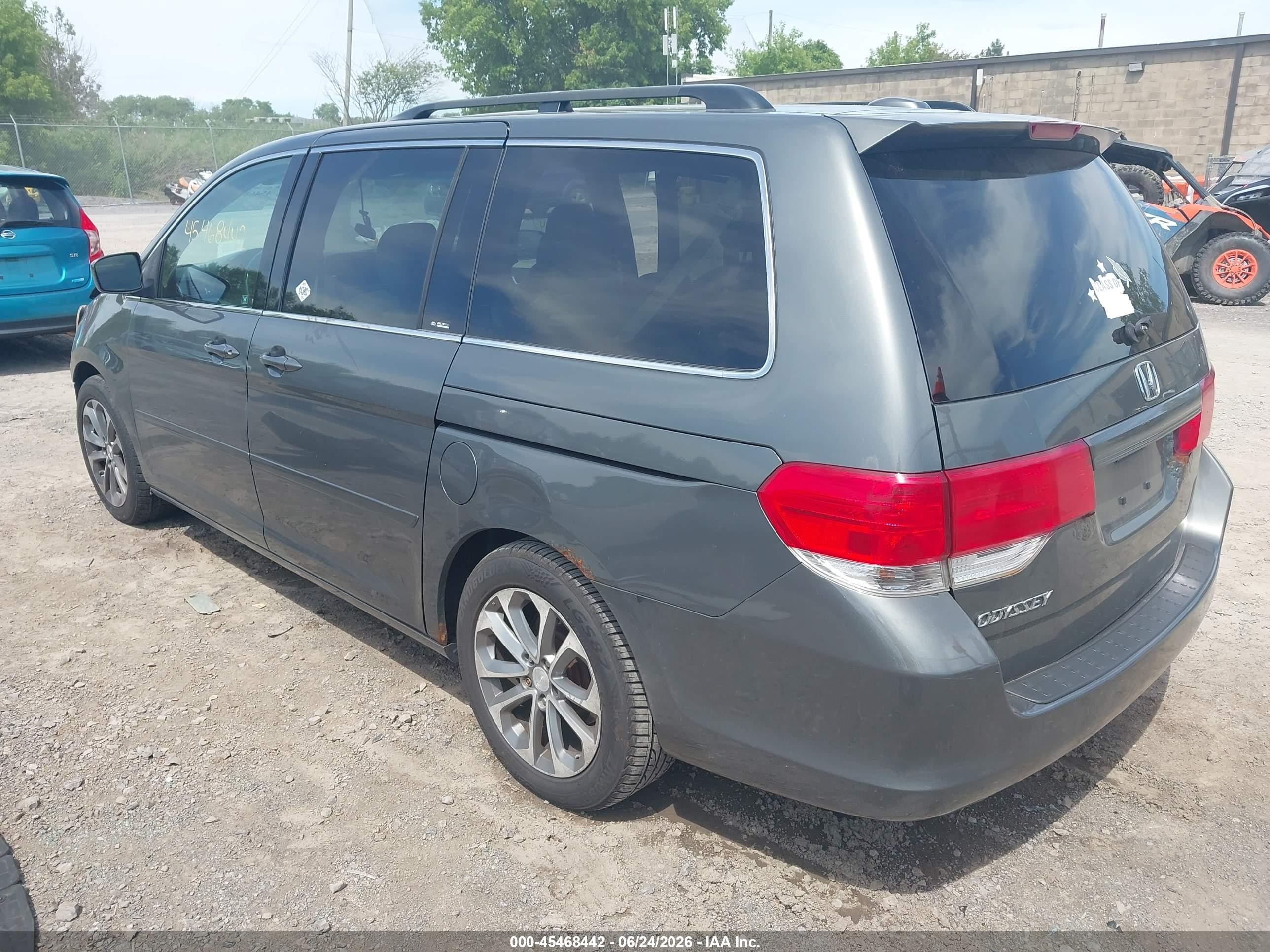 2008 Honda Odyssey Ex-l Gray vin: 5FNRL38658B409813