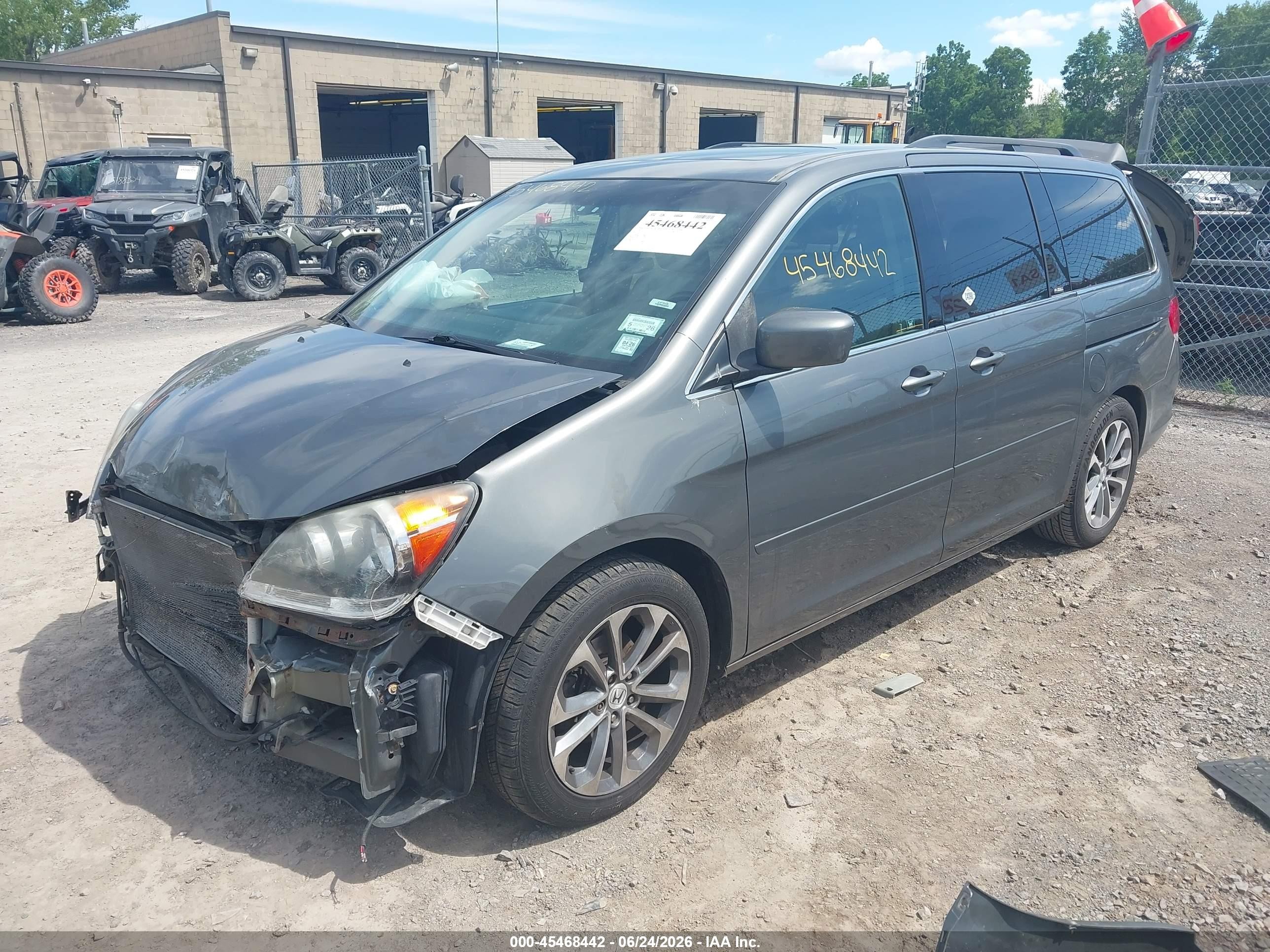 2008 Honda Odyssey Ex-l Gray vin: 5FNRL38658B409813