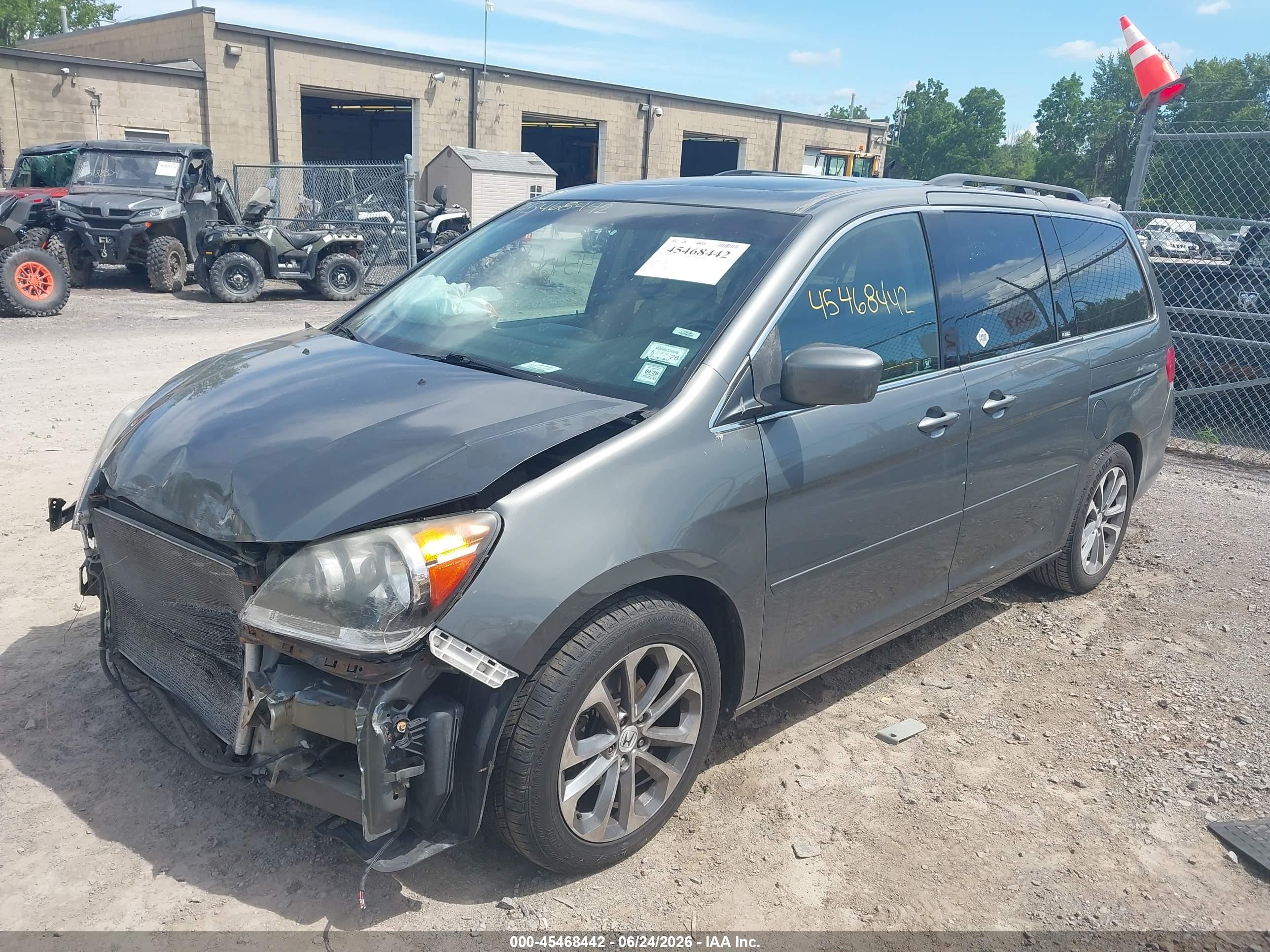 2008 Honda Odyssey Ex-l Gray vin: 5FNRL38658B409813