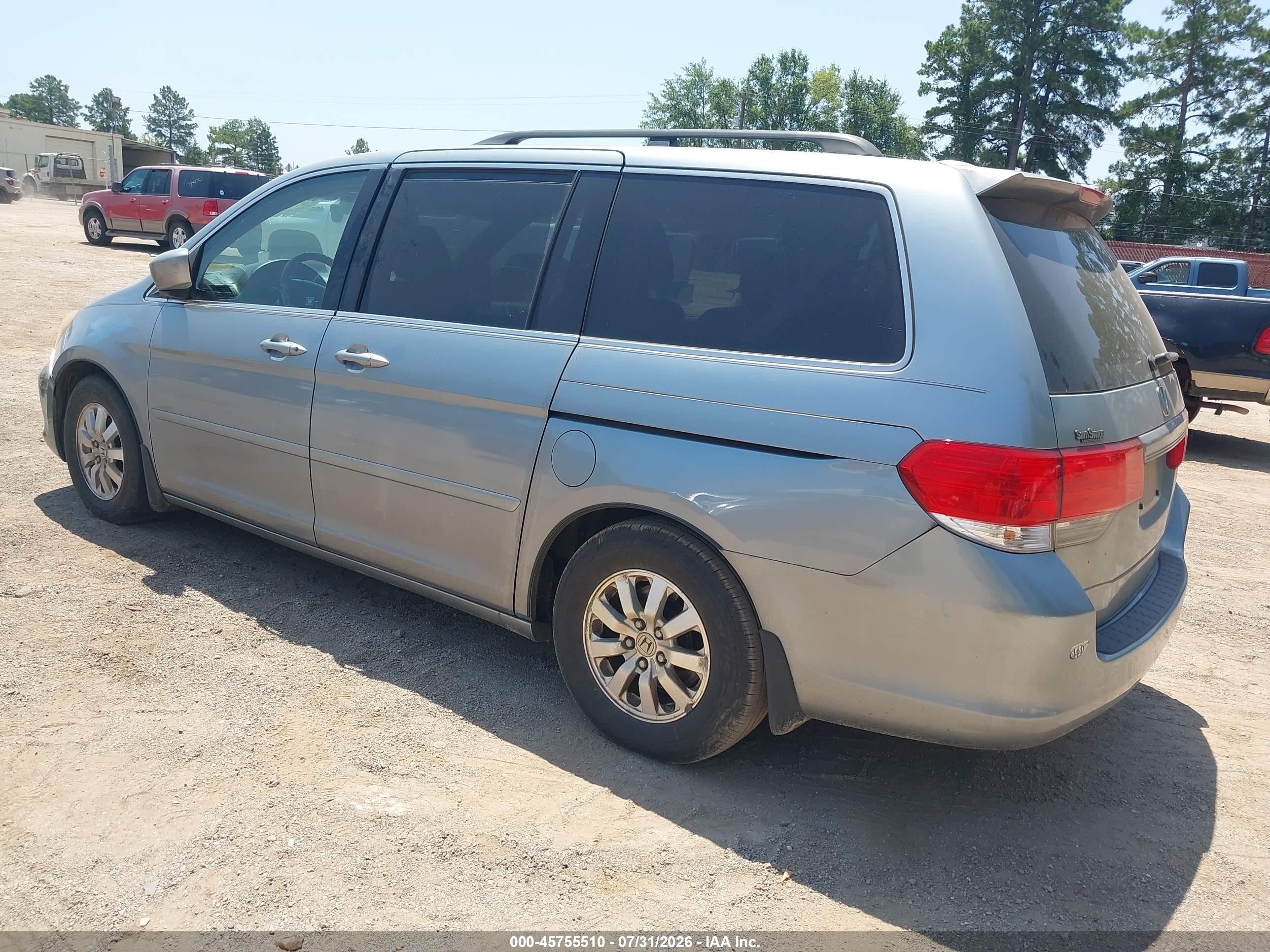 2009 Honda Odyssey Ex-l Light Blue vin: 5FNRL38659B047449