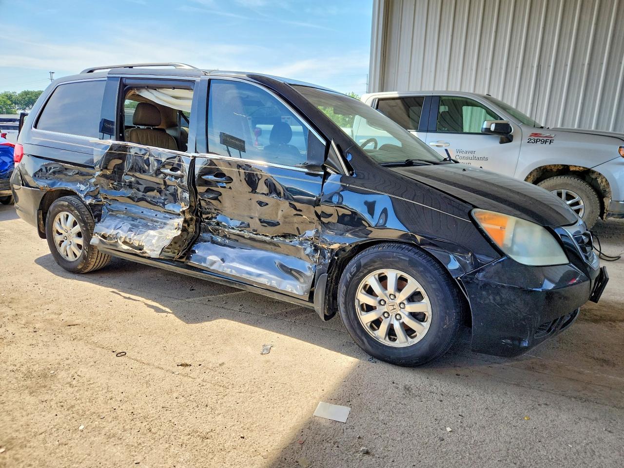 2009 Honda Odyssey Exl Black vin: 5FNRL38659B056135