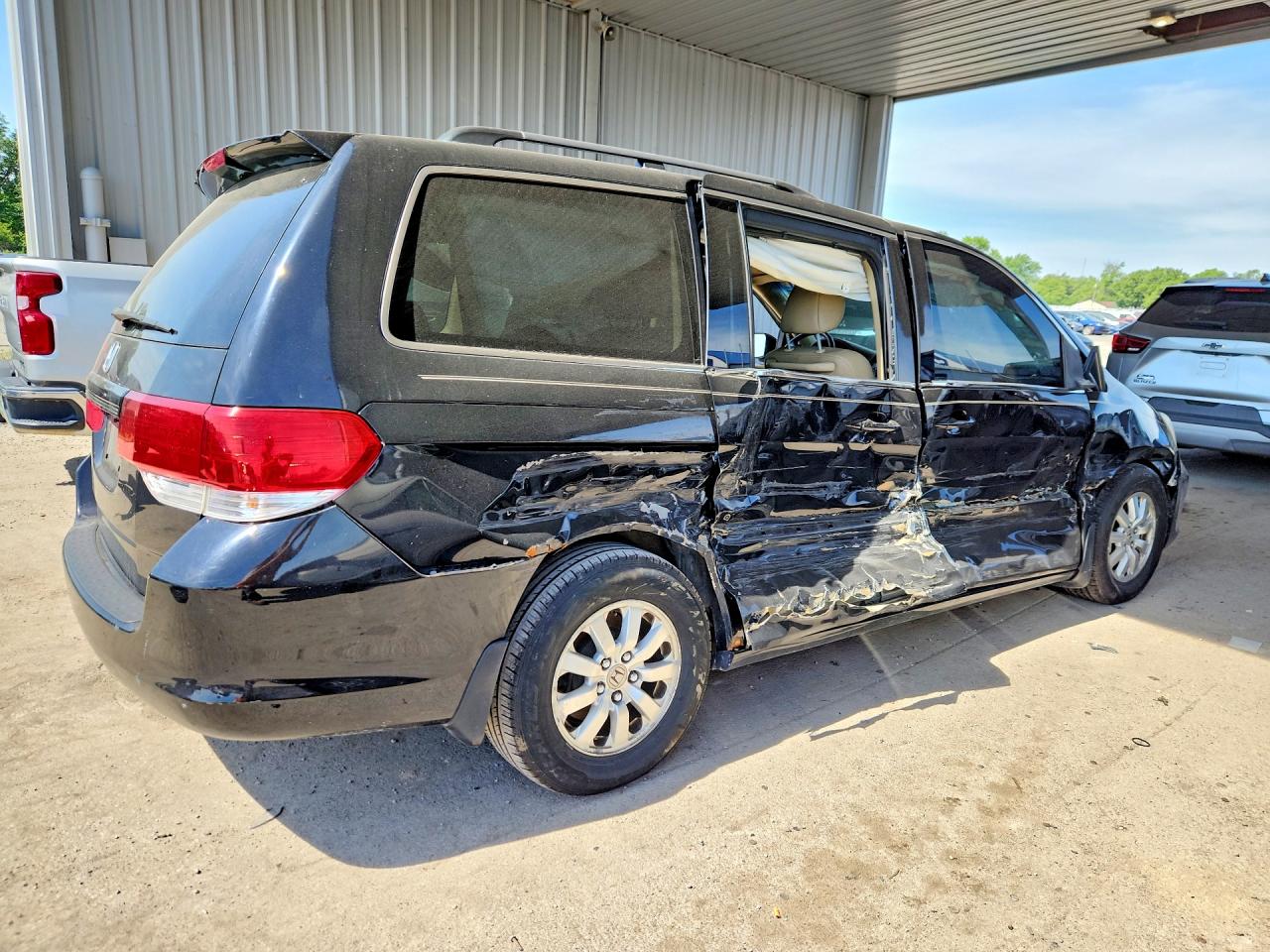 2009 Honda Odyssey Exl Black vin: 5FNRL38659B056135
