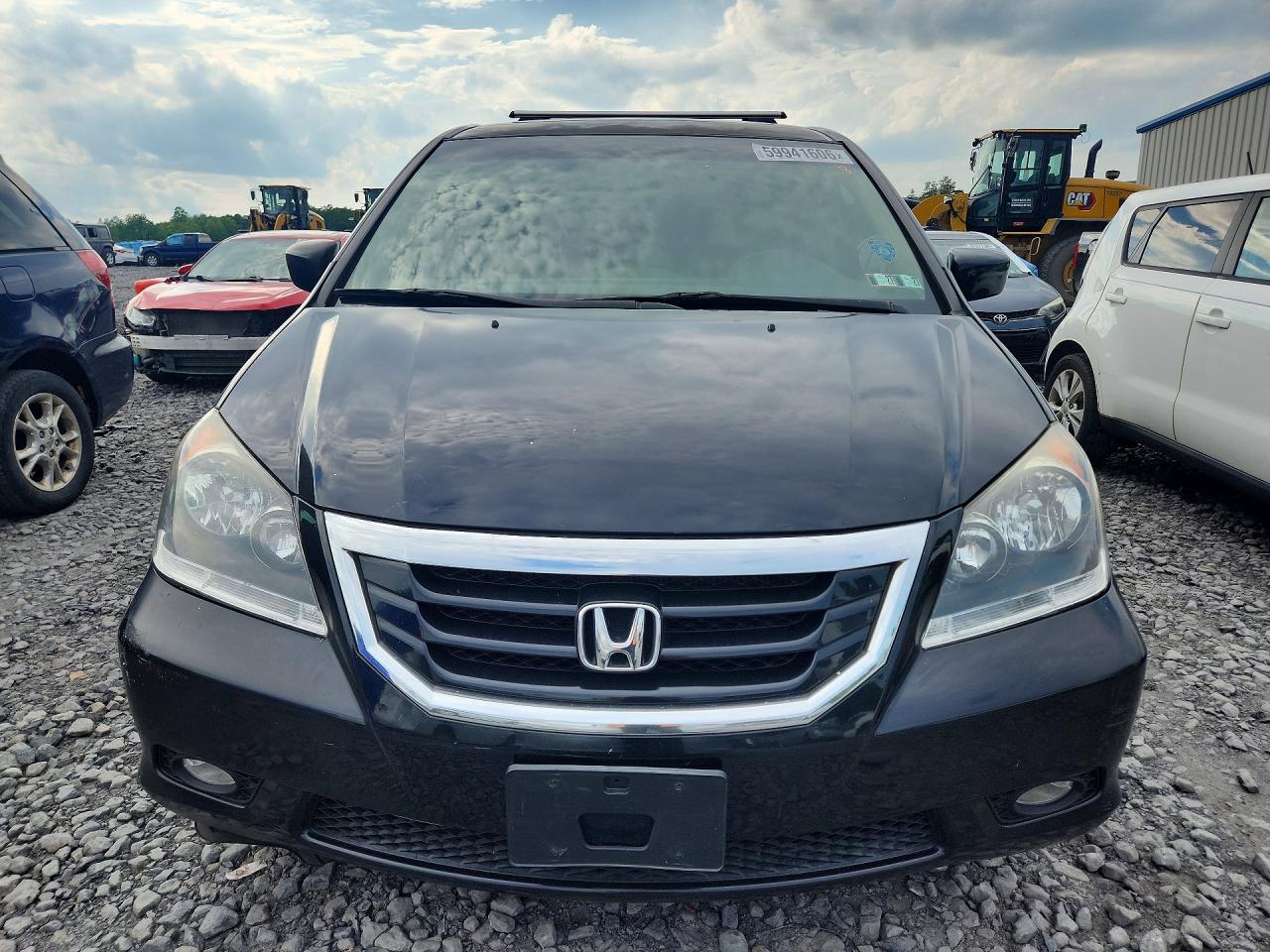 2009 Honda Odyssey Exl Black vin: 5FNRL38659B057639