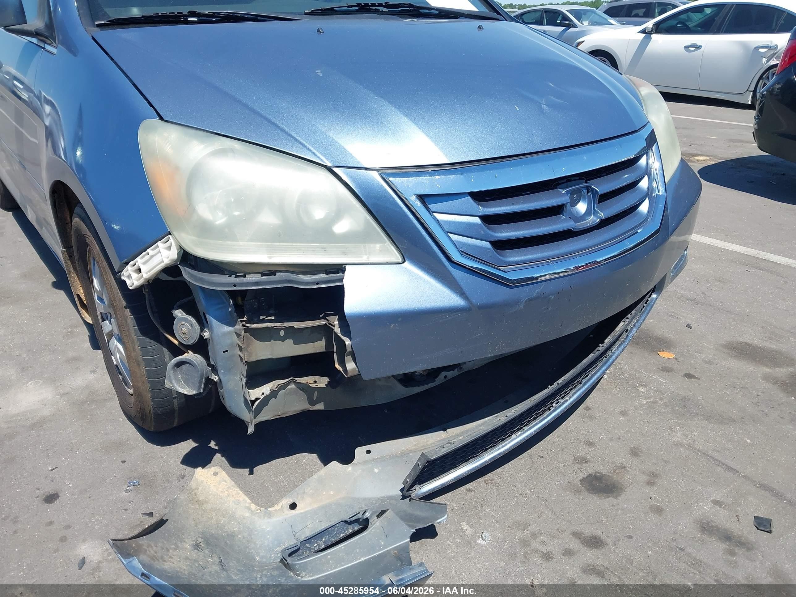 2009 Honda Odyssey Ex-l Light Blue vin: 5FNRL38659B057771