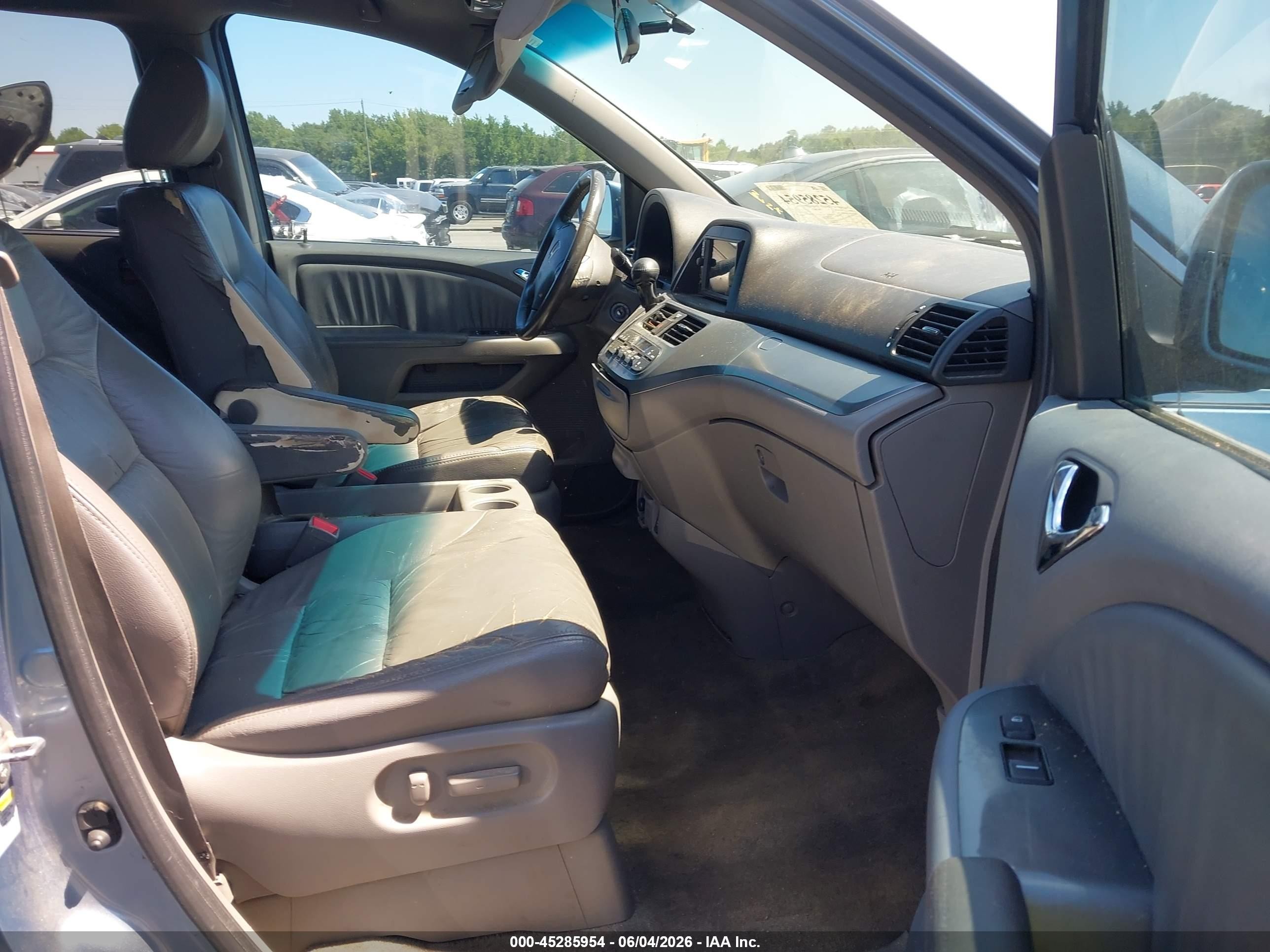 2009 Honda Odyssey Ex-l Light Blue vin: 5FNRL38659B057771