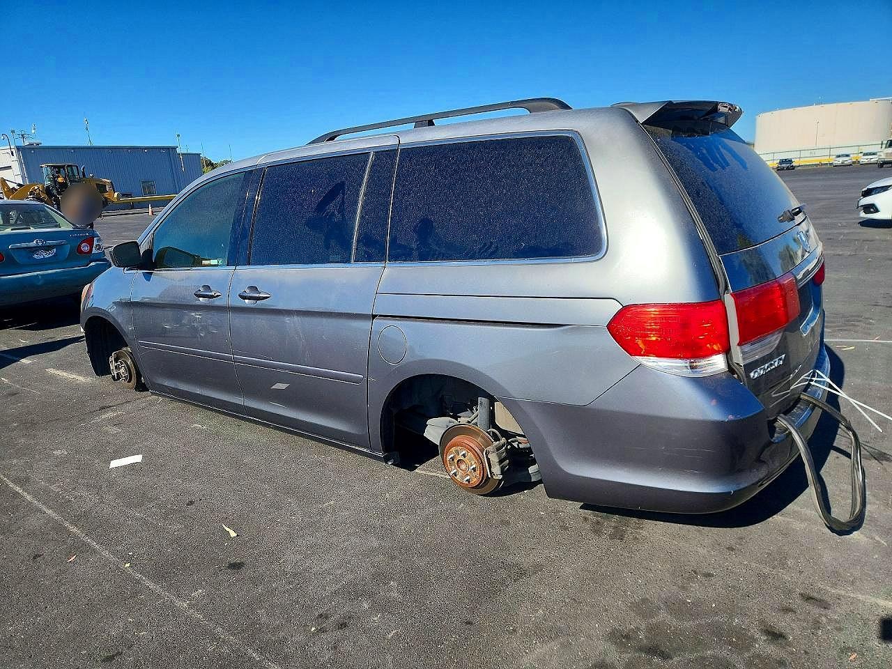 2009 Honda Odyssey Exl Silver vin: 5FNRL38659B409974