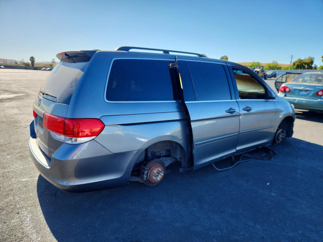 2009 Honda Odyssey Exl Silver vin: 5FNRL38659B409974