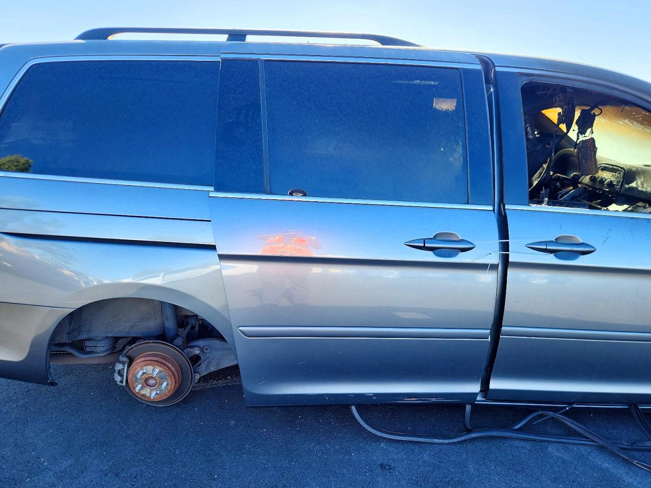 2009 Honda Odyssey Exl Silver vin: 5FNRL38659B409974