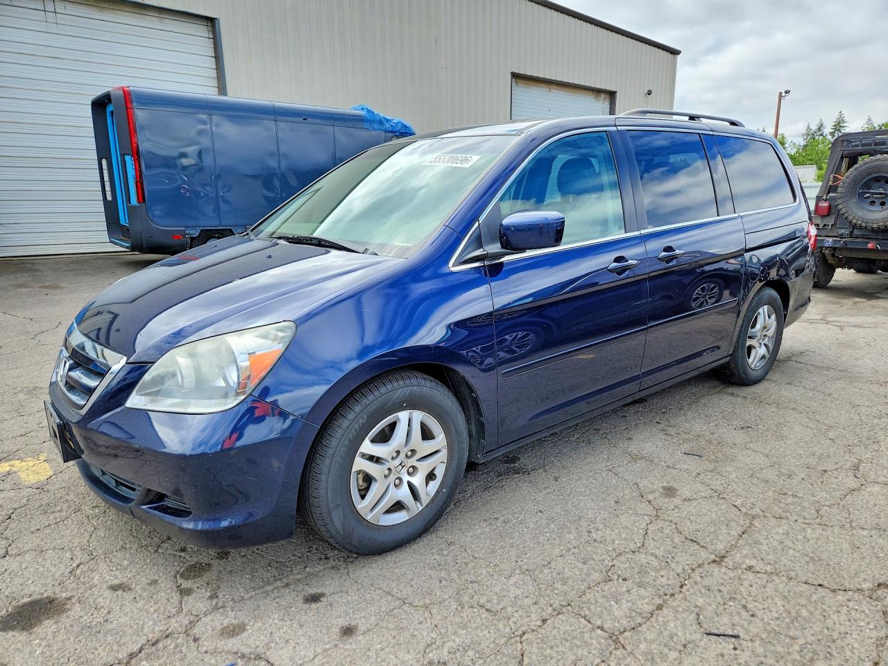 2005 Honda Odyssey Exl Синий vin: 5FNRL38665B108754