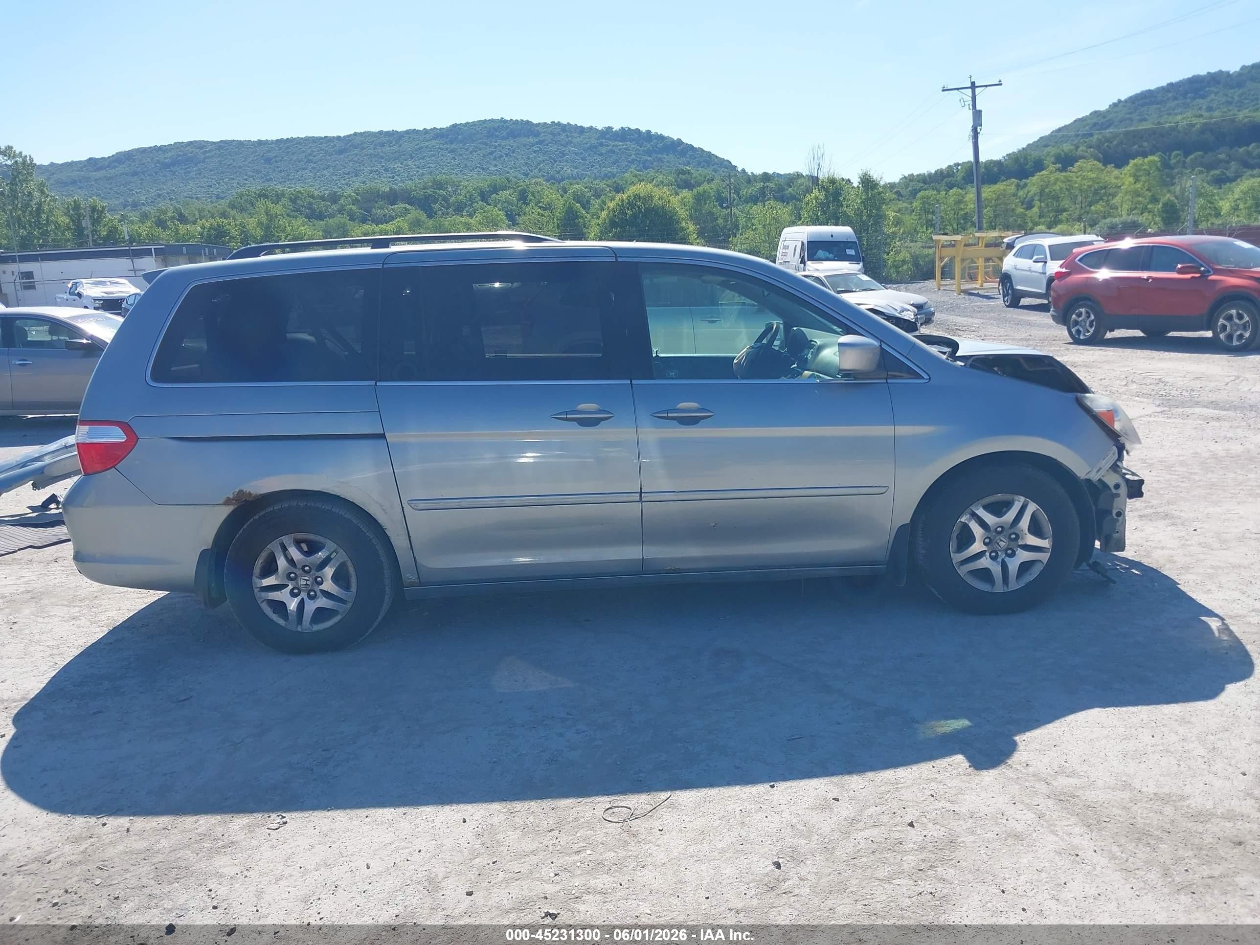 2005 Honda Odyssey Ex-l Light Blue vin: 5FNRL38665B133492