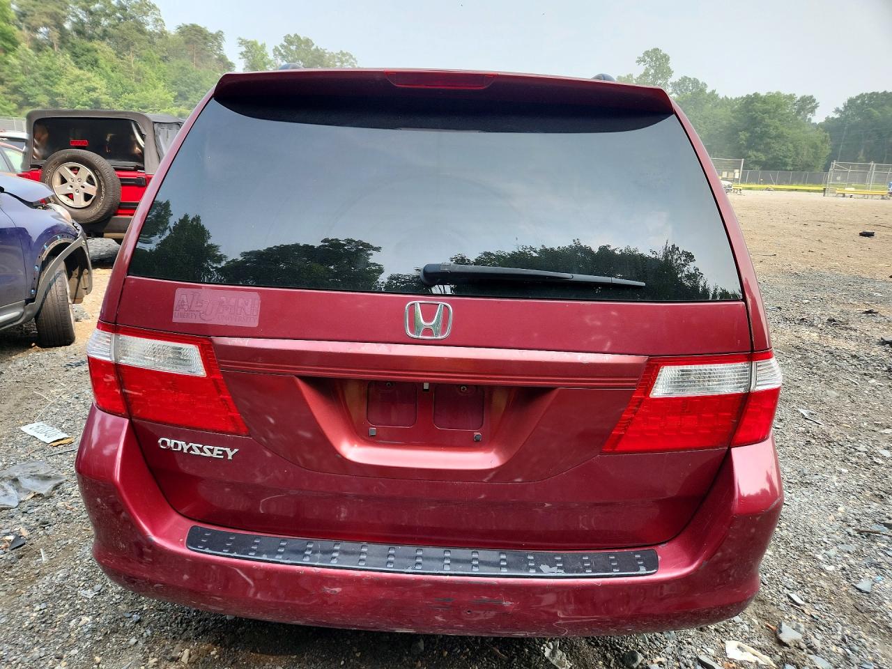 2006 Honda Odyssey Exl Red vin: 5FNRL38666B125085