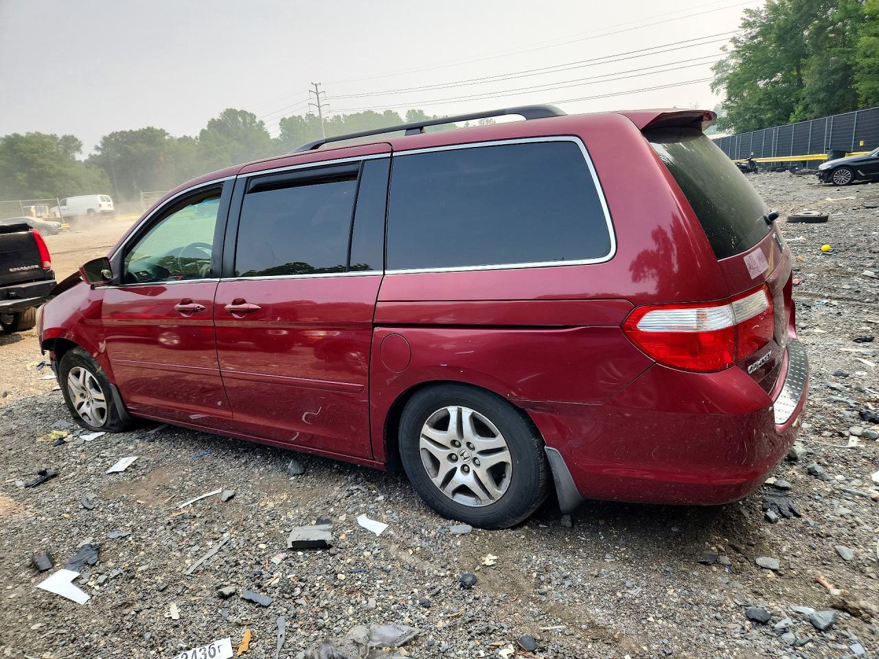 2006 Honda Odyssey Exl Red vin: 5FNRL38666B125085