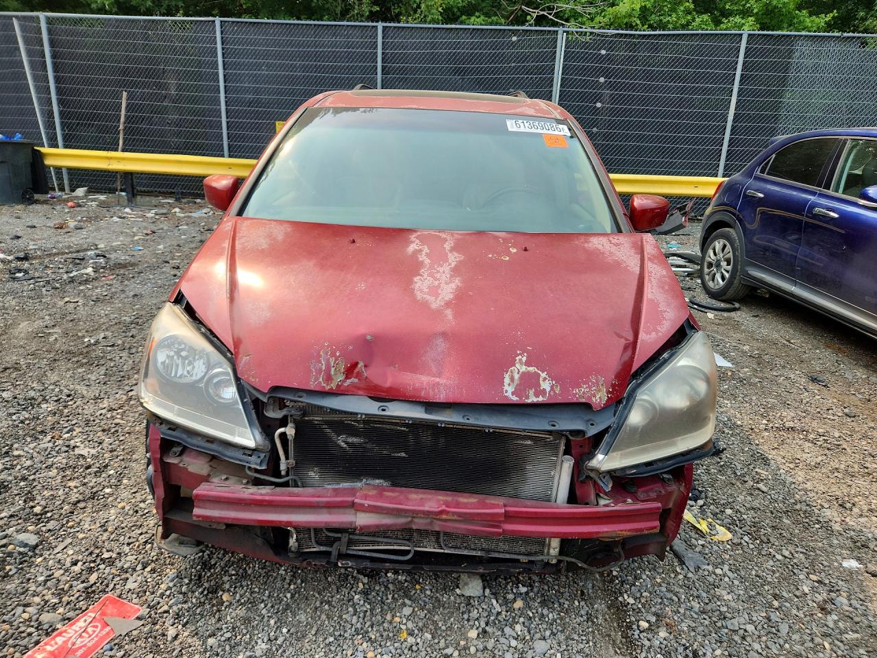 2006 Honda Odyssey Exl Red vin: 5FNRL38666B125085