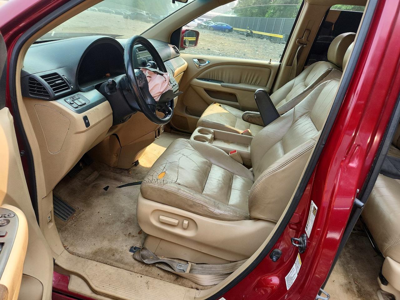 2006 Honda Odyssey Exl Red vin: 5FNRL38666B125085