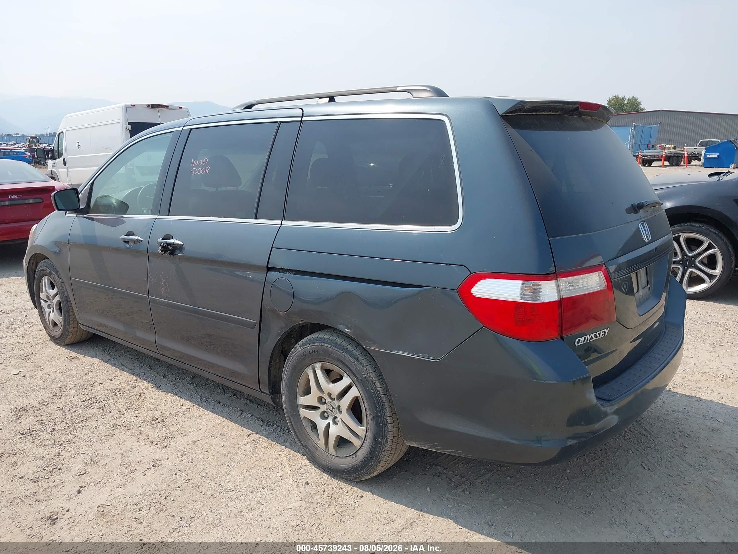 2006 Honda Odyssey Ex-l Blue vin: 5FNRL38666B461075