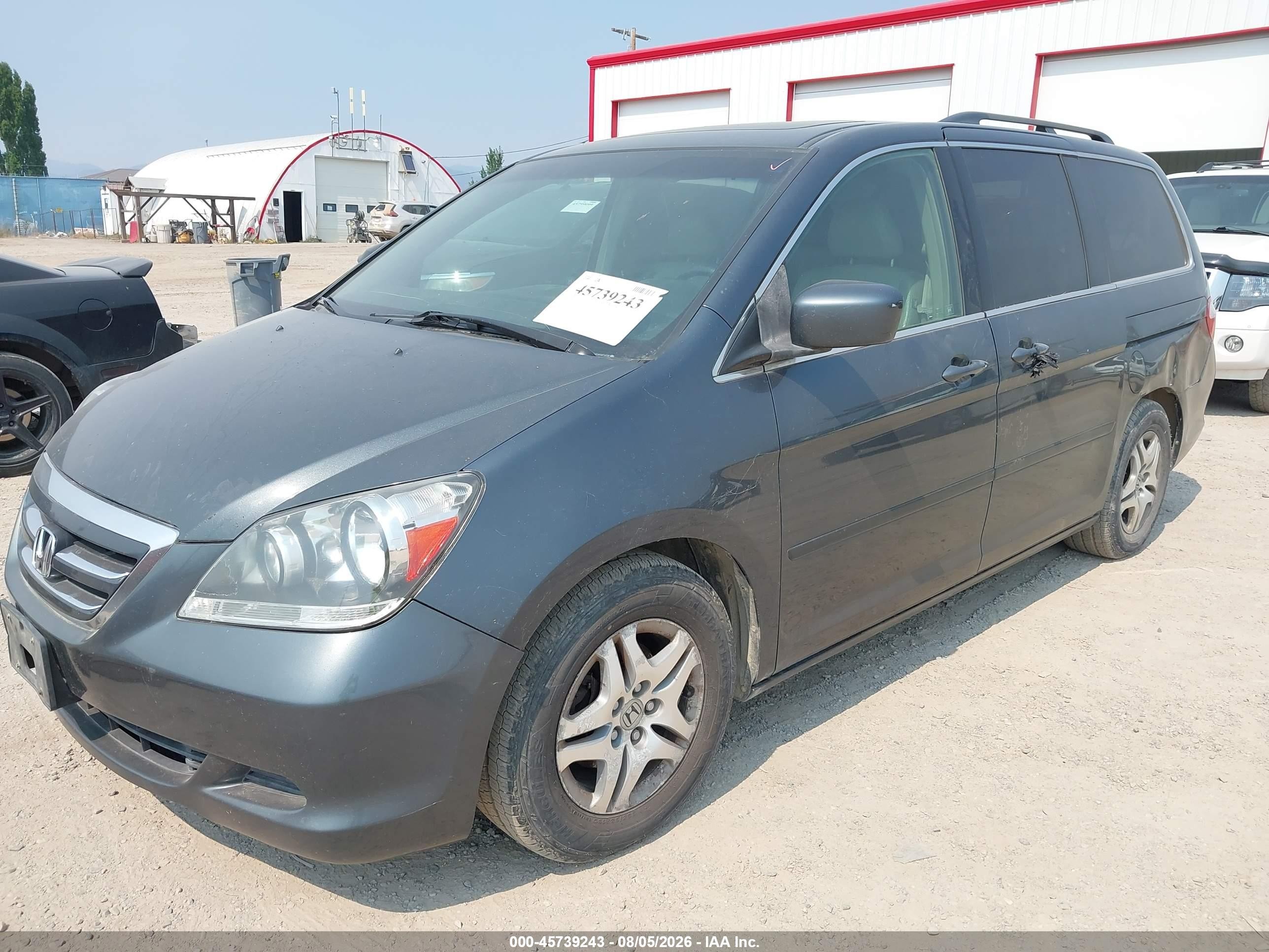 2006 Honda Odyssey Ex-l Blue vin: 5FNRL38666B461075