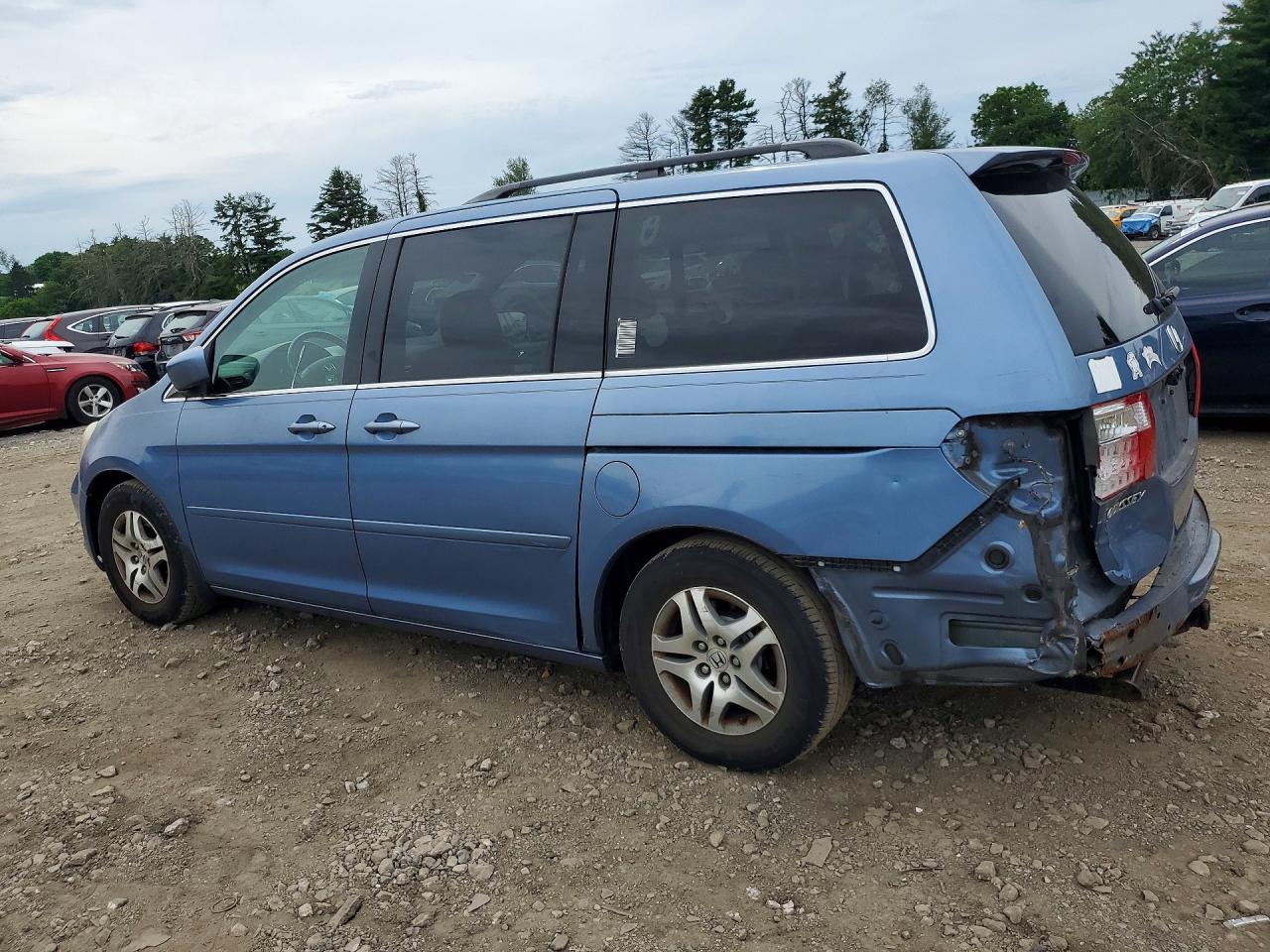 2007 Honda Odyssey Exl Синий vin: 5FNRL38667B017146