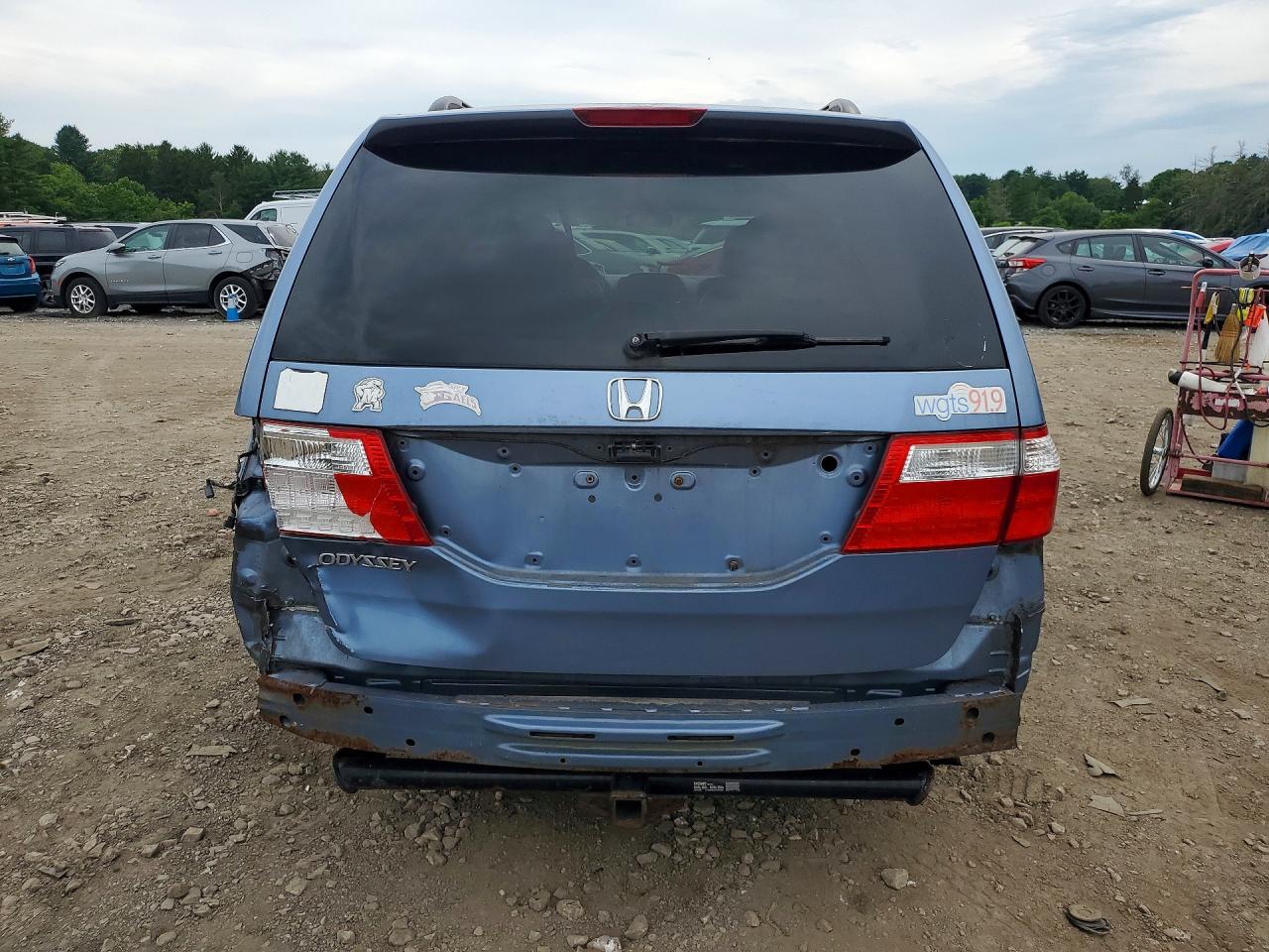 2007 Honda Odyssey Exl Синий vin: 5FNRL38667B017146