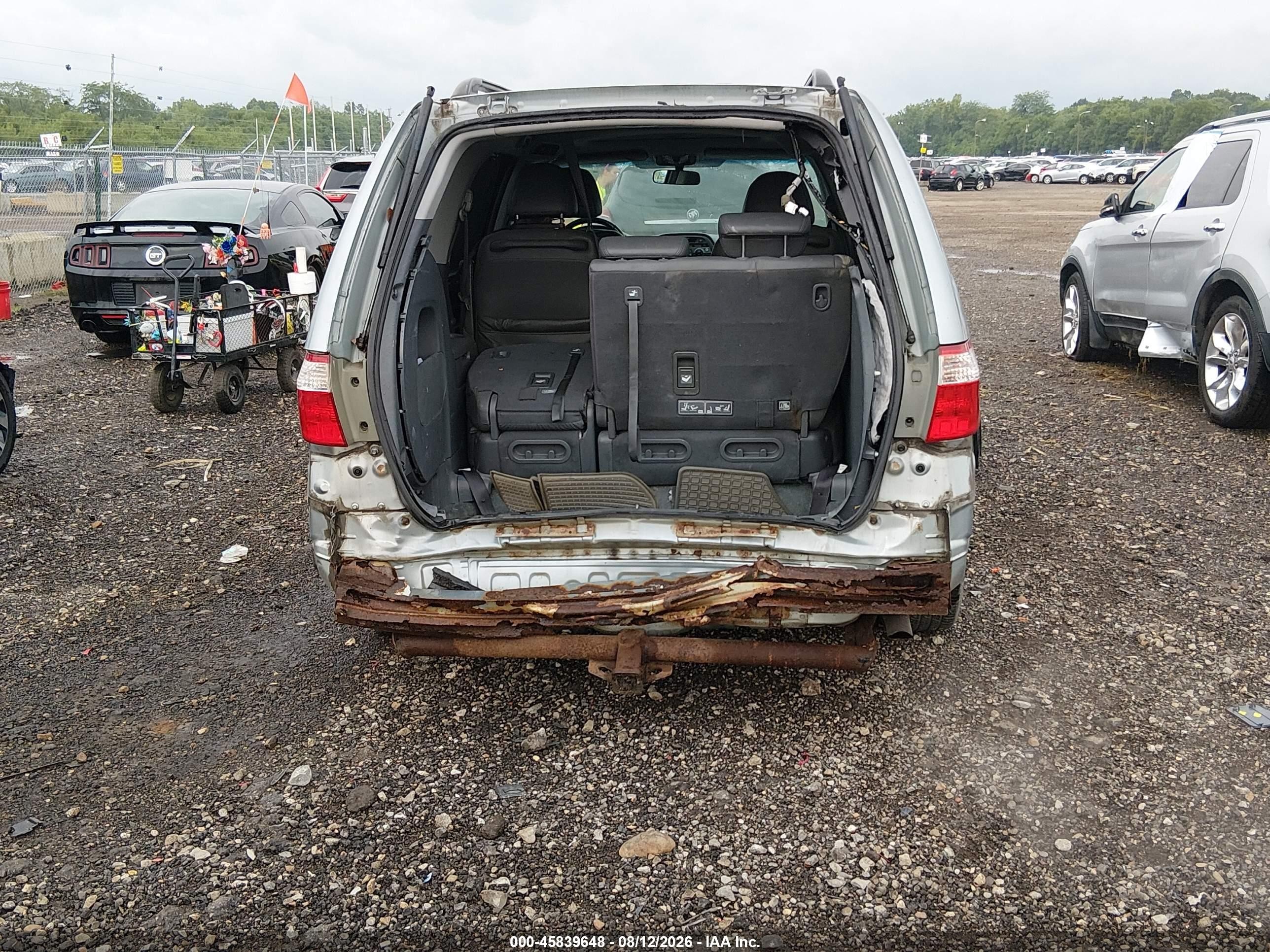 2007 Honda Odyssey Ex-l Серебряный vin: 5FNRL38667B134225