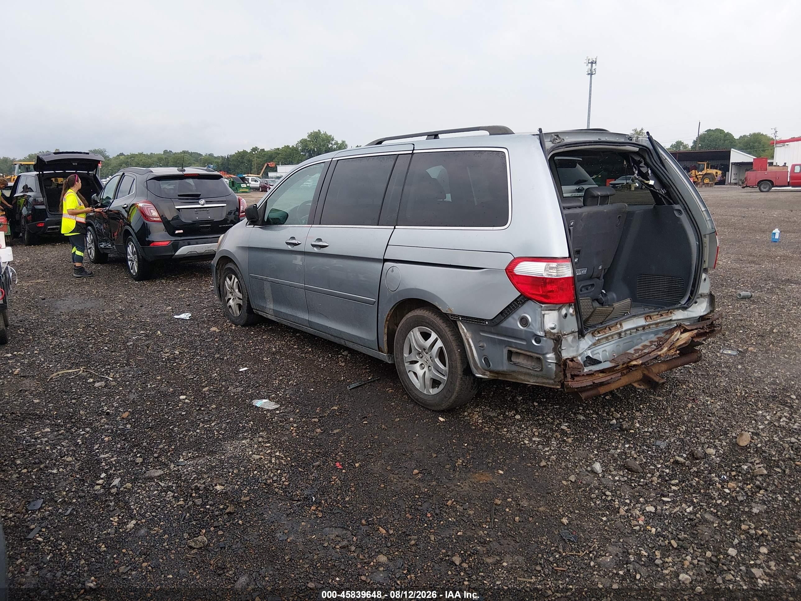 2007 Honda Odyssey Ex-l Серебряный vin: 5FNRL38667B134225