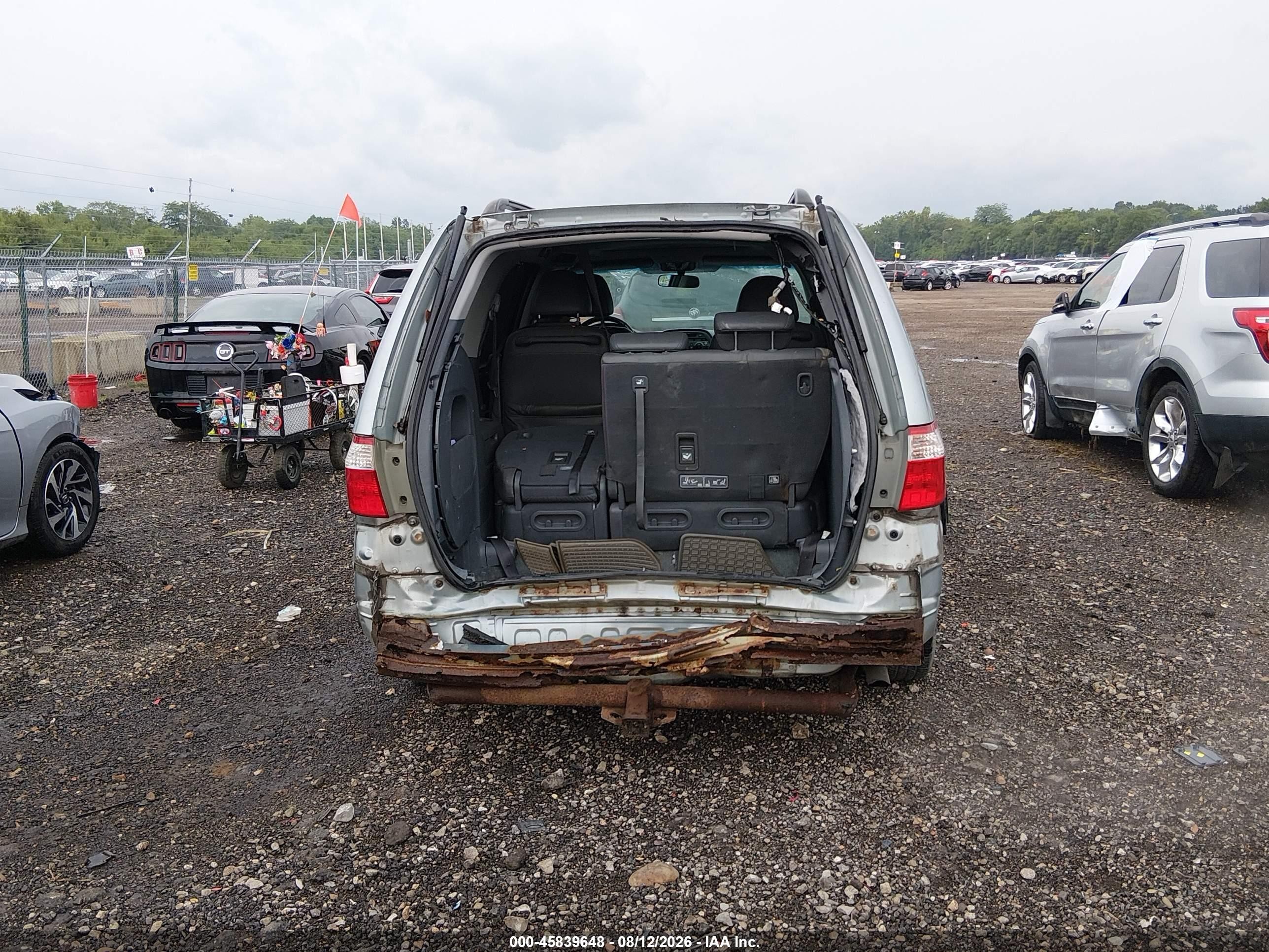 2007 Honda Odyssey Ex-l Серебряный vin: 5FNRL38667B134225