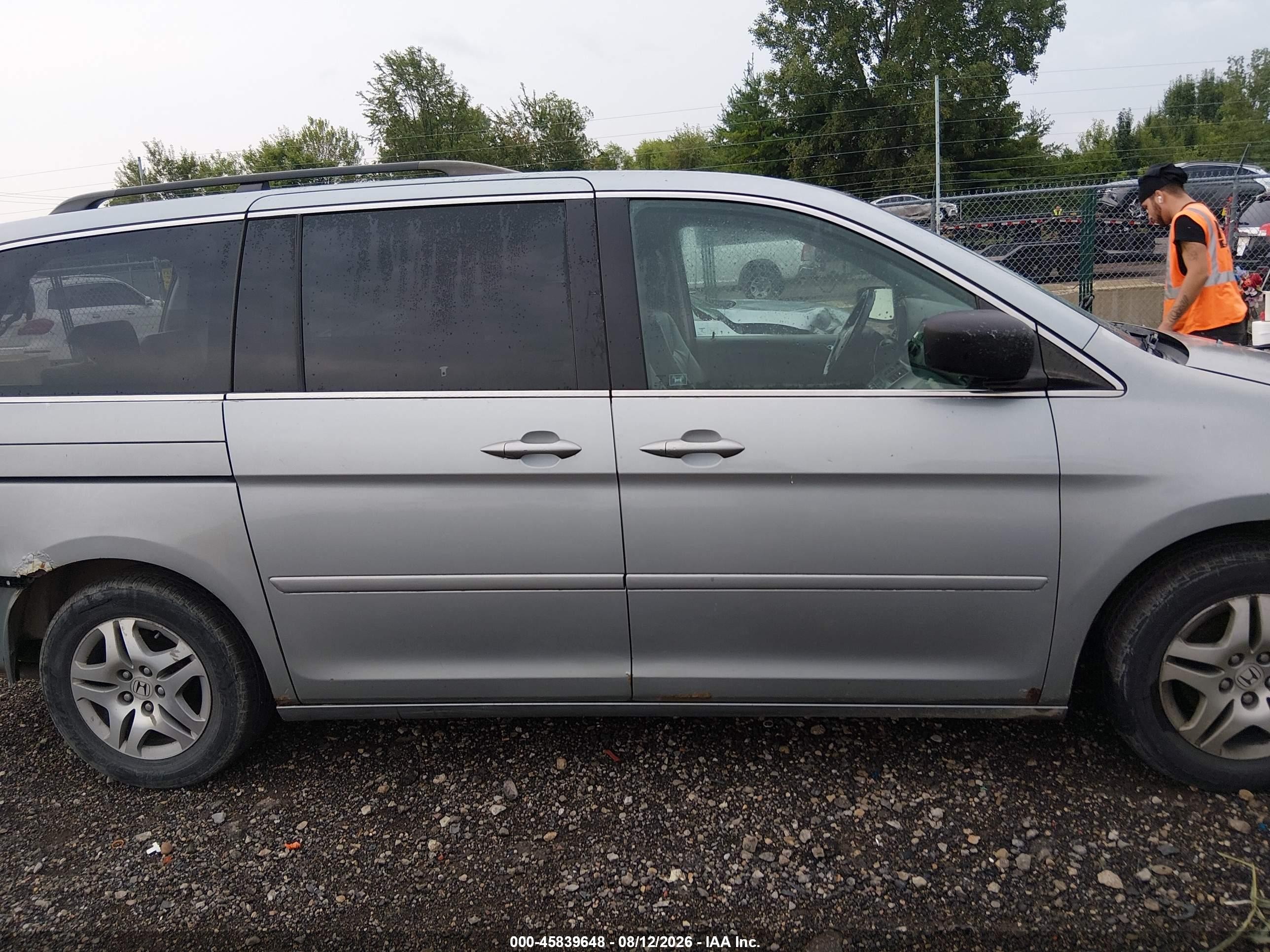 2007 Honda Odyssey Ex-l Серебряный vin: 5FNRL38667B134225