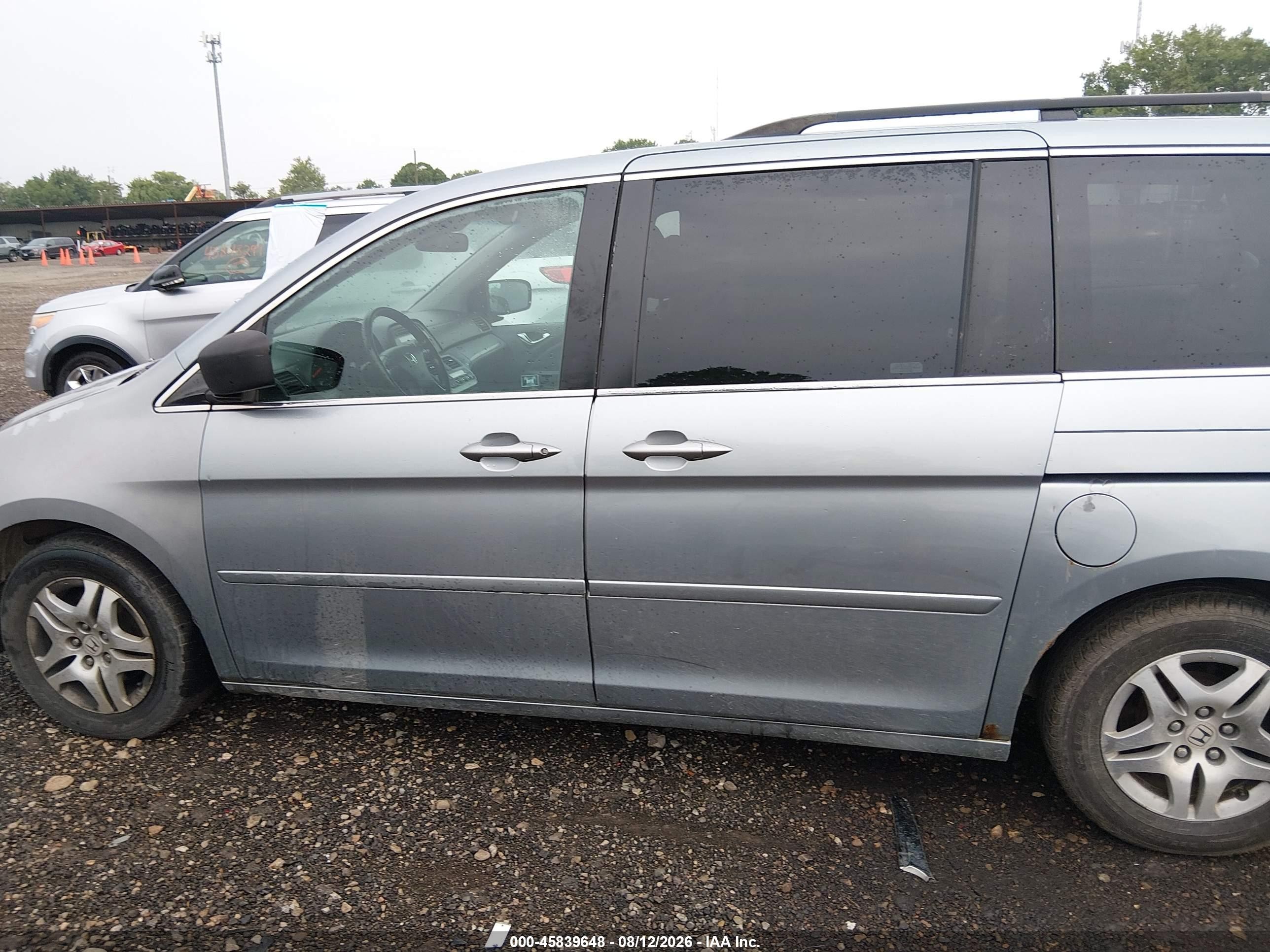 2007 Honda Odyssey Ex-l Серебряный vin: 5FNRL38667B134225
